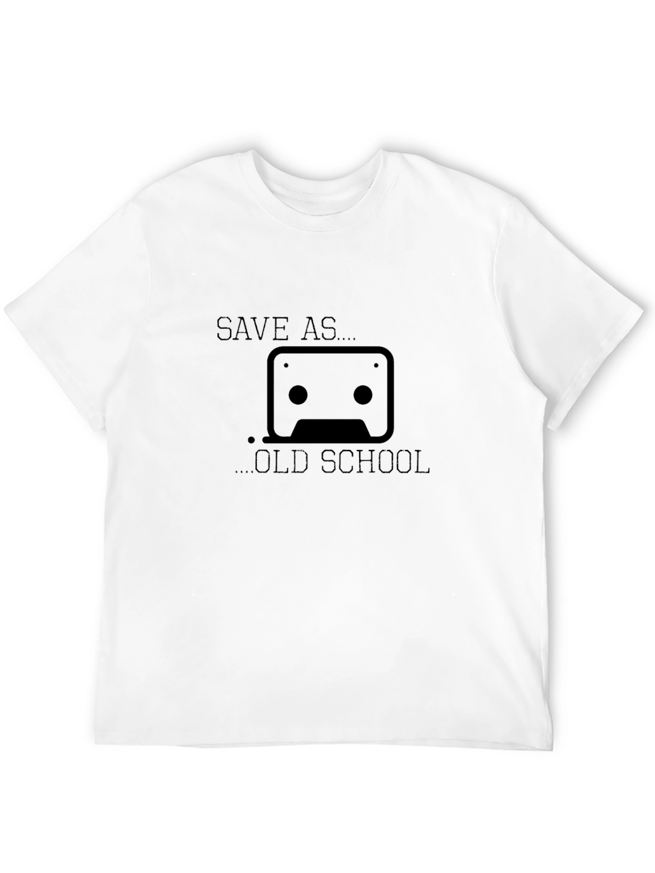 Save As Old School Cassette Tape Black T-Shirt