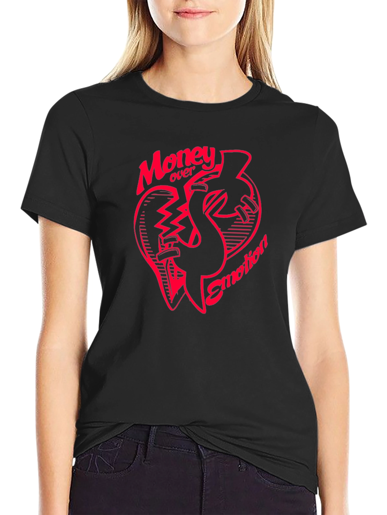 Money Over Emotion Graphic Tee