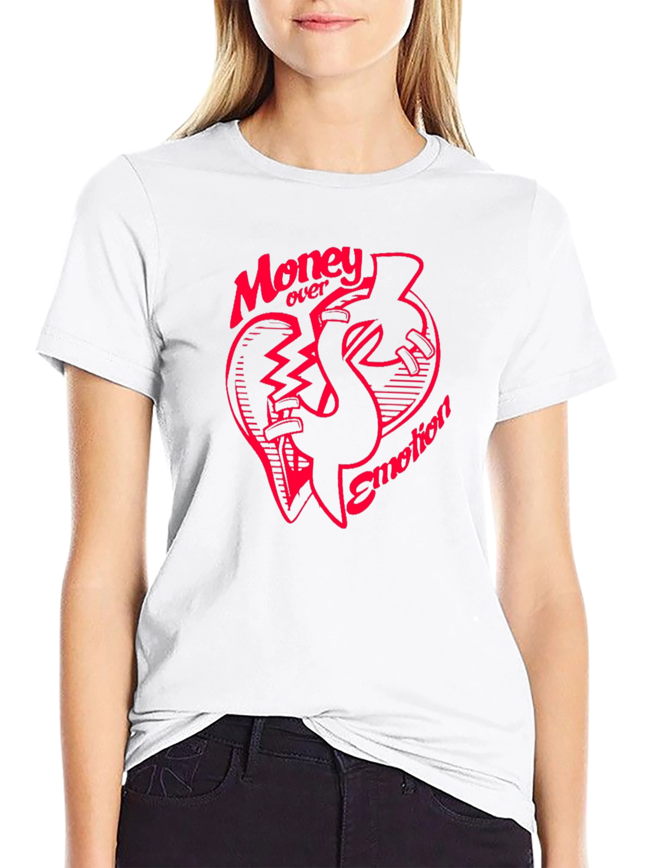 Money Over Emotion Graphic Tee