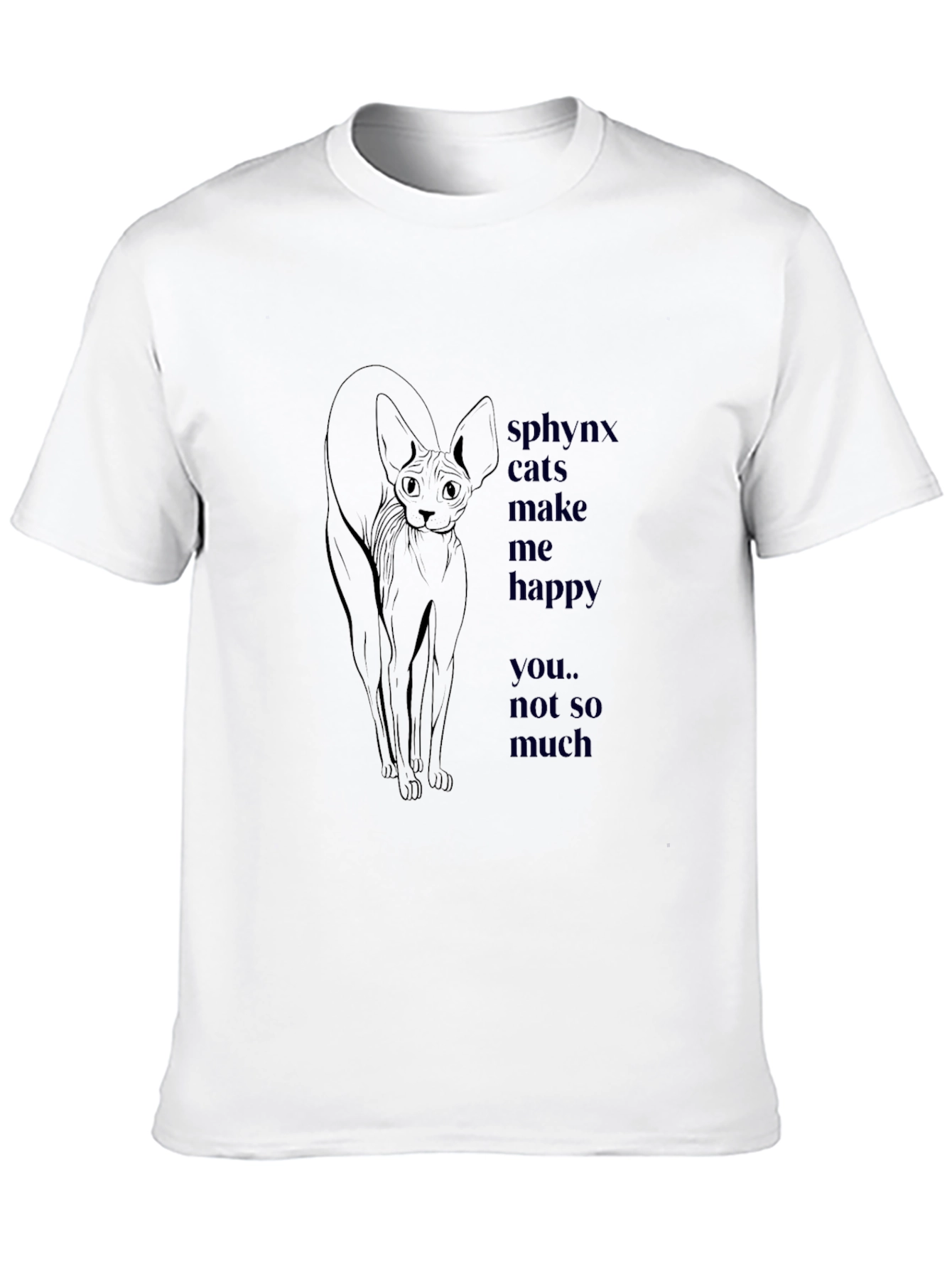 Sphynx Cat Graphic Tee - Funny Cat Lover T-Shirt