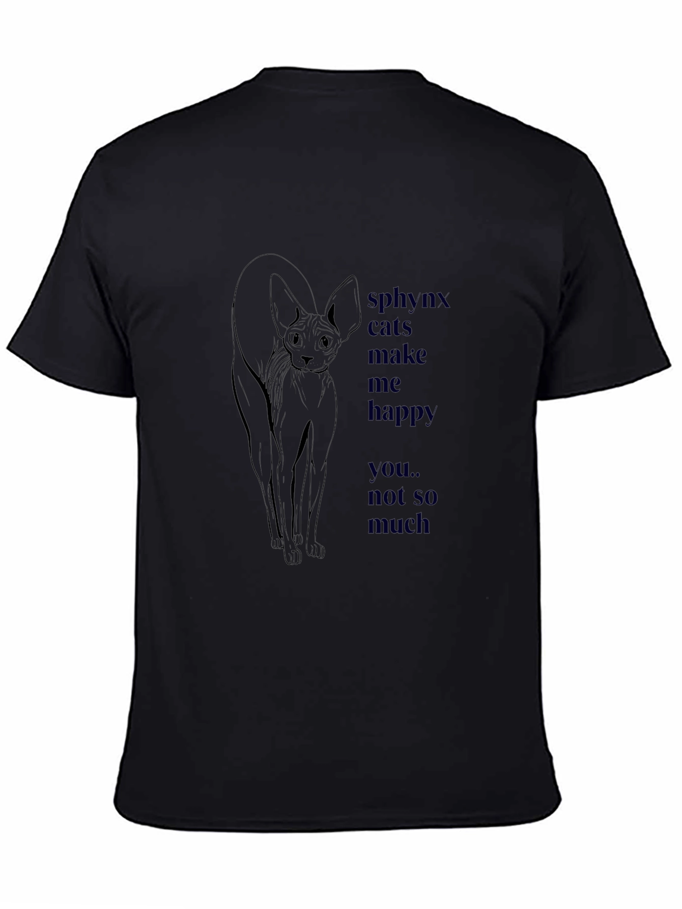 Sphynx Cat Graphic Tee - Funny Cat Lover T-Shirt