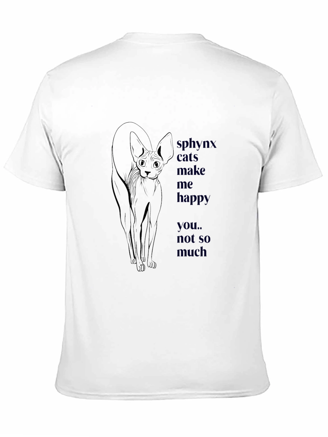 Sphynx Cat Graphic Tee - Funny Cat Lover T-Shirt