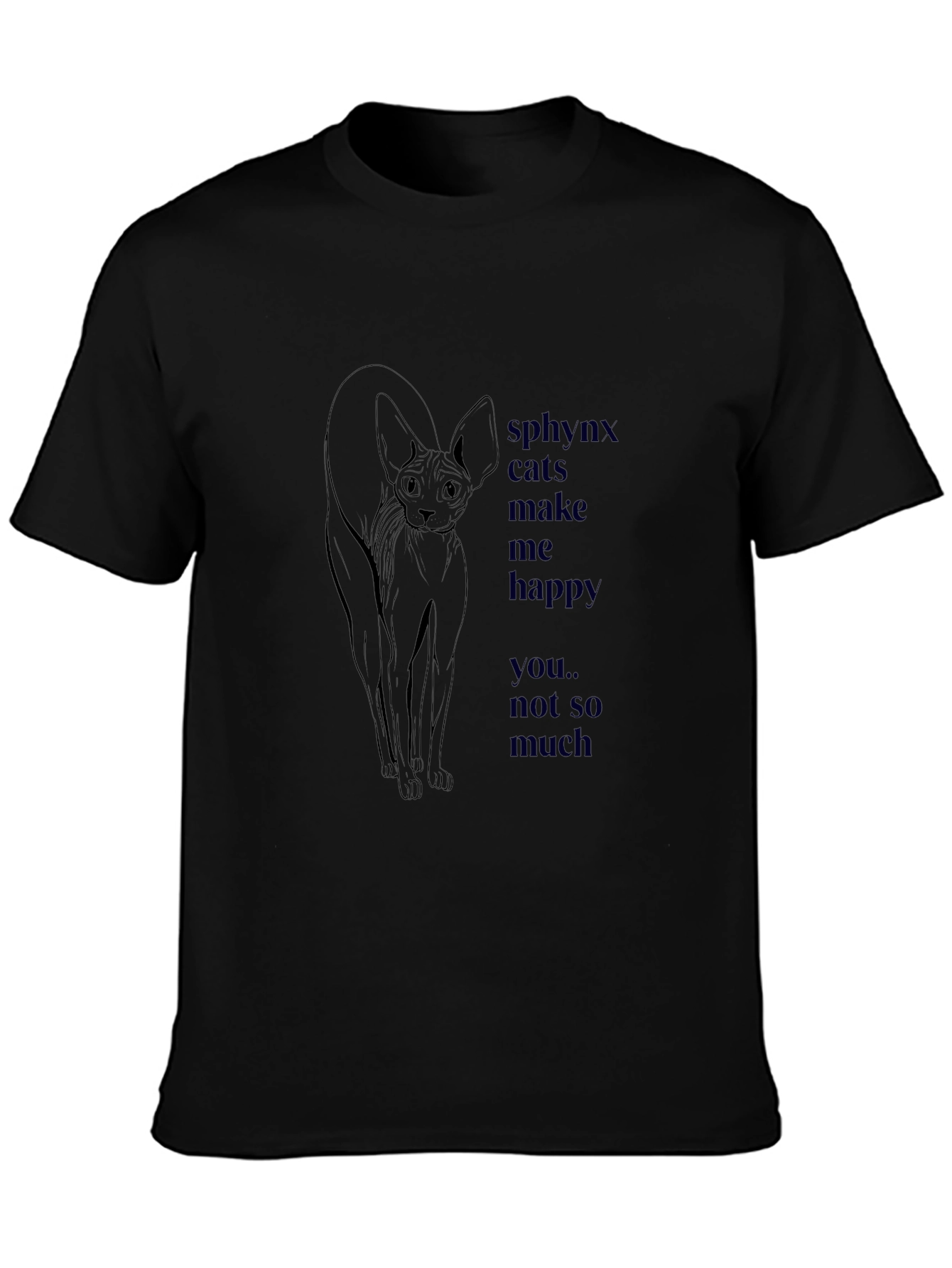 Sphynx Cat Graphic Tee - Funny Cat Lover T-Shirt