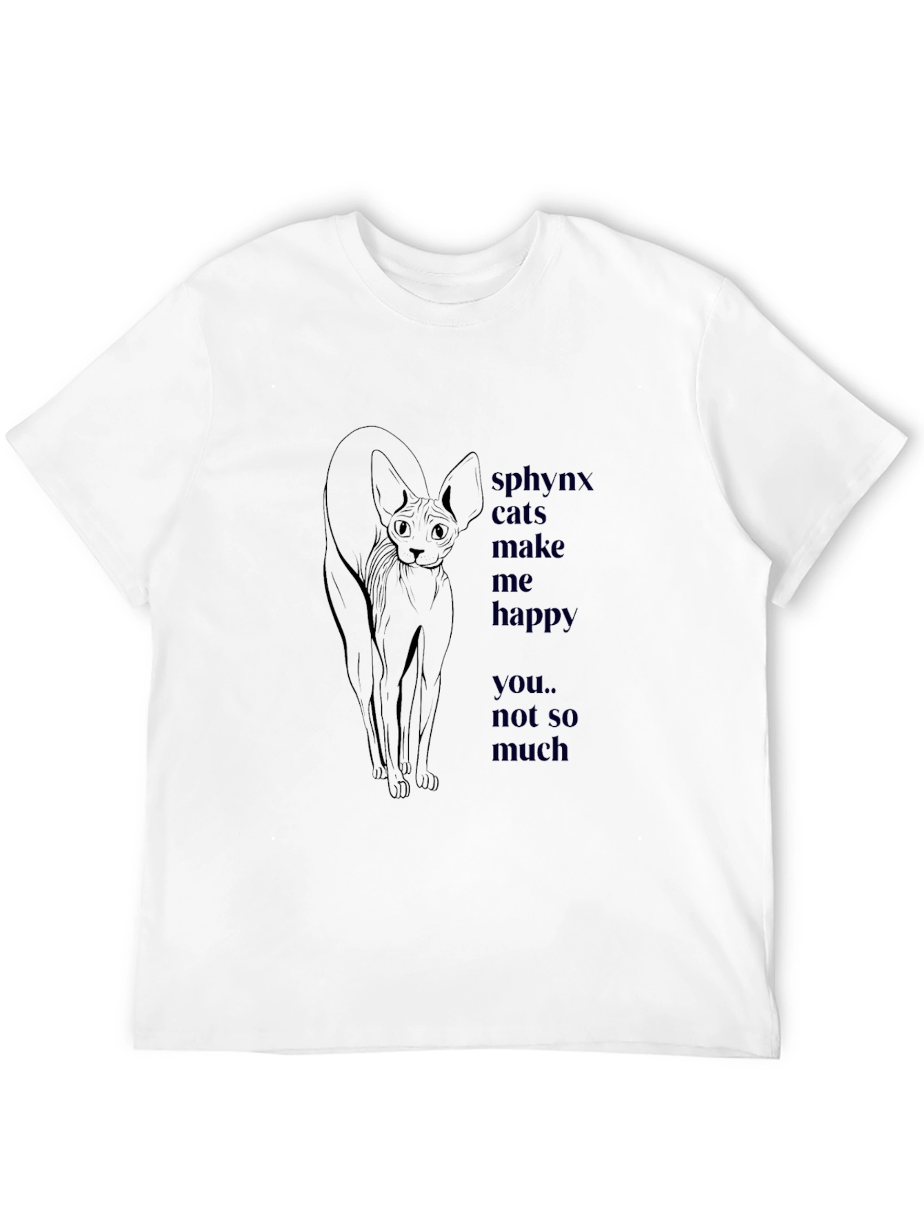 Sphynx Cat Graphic Tee - Funny Cat Lover T-Shirt