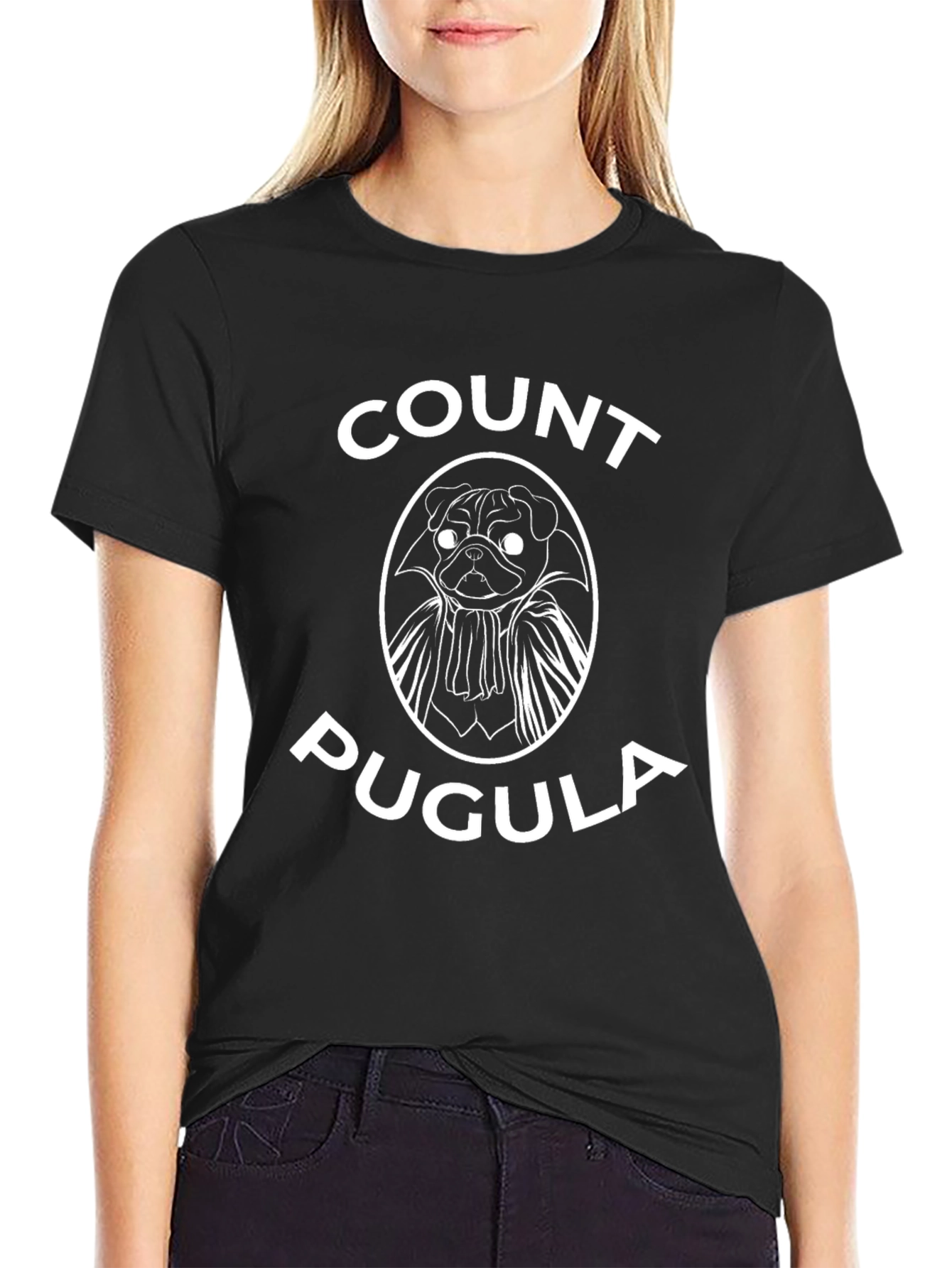 Count Pugula T-Shirt - Funny Pug Dracula Graphic Tee