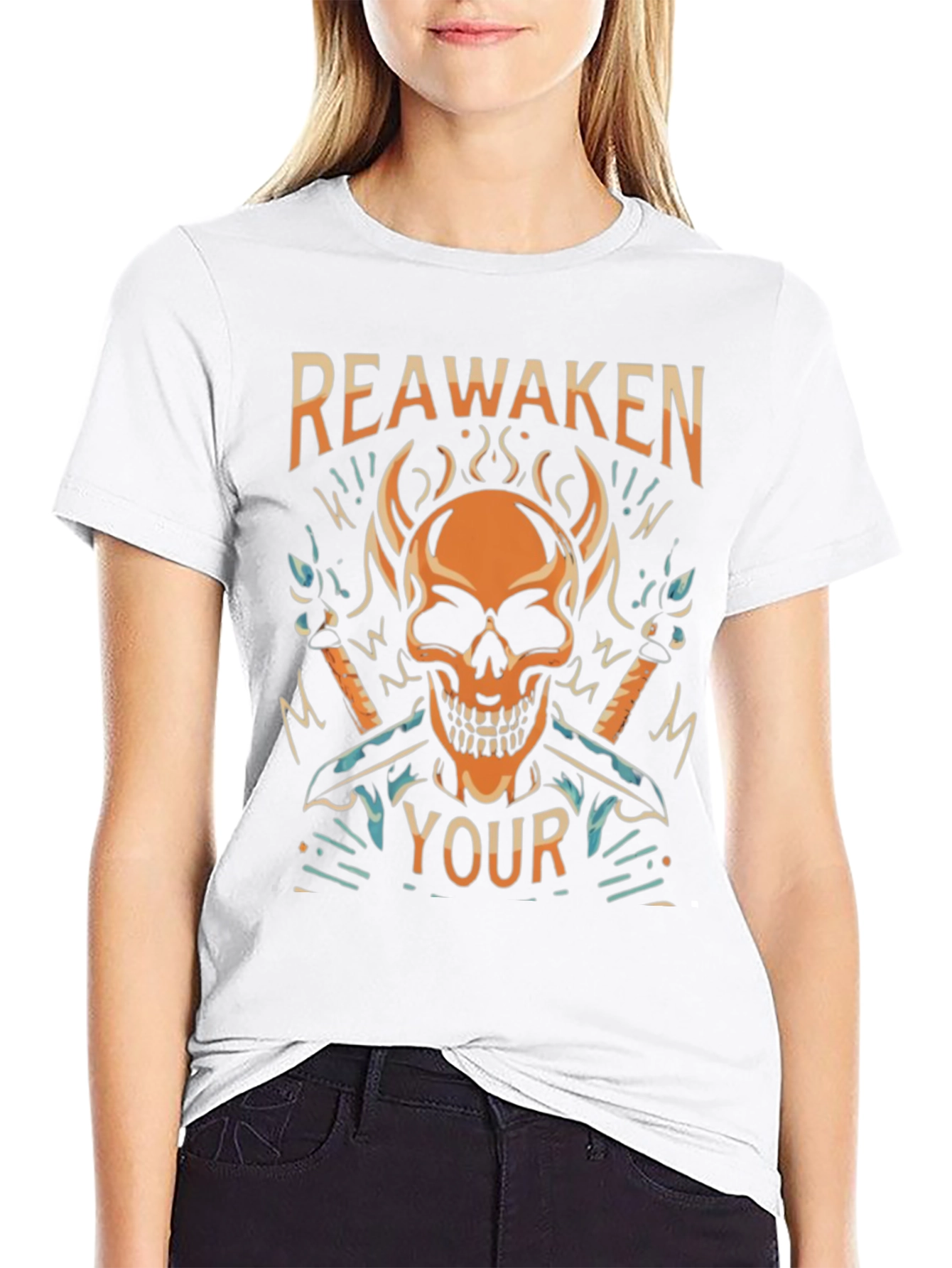 Reawaken Your Style: Skull Graphic Black T-Shirt