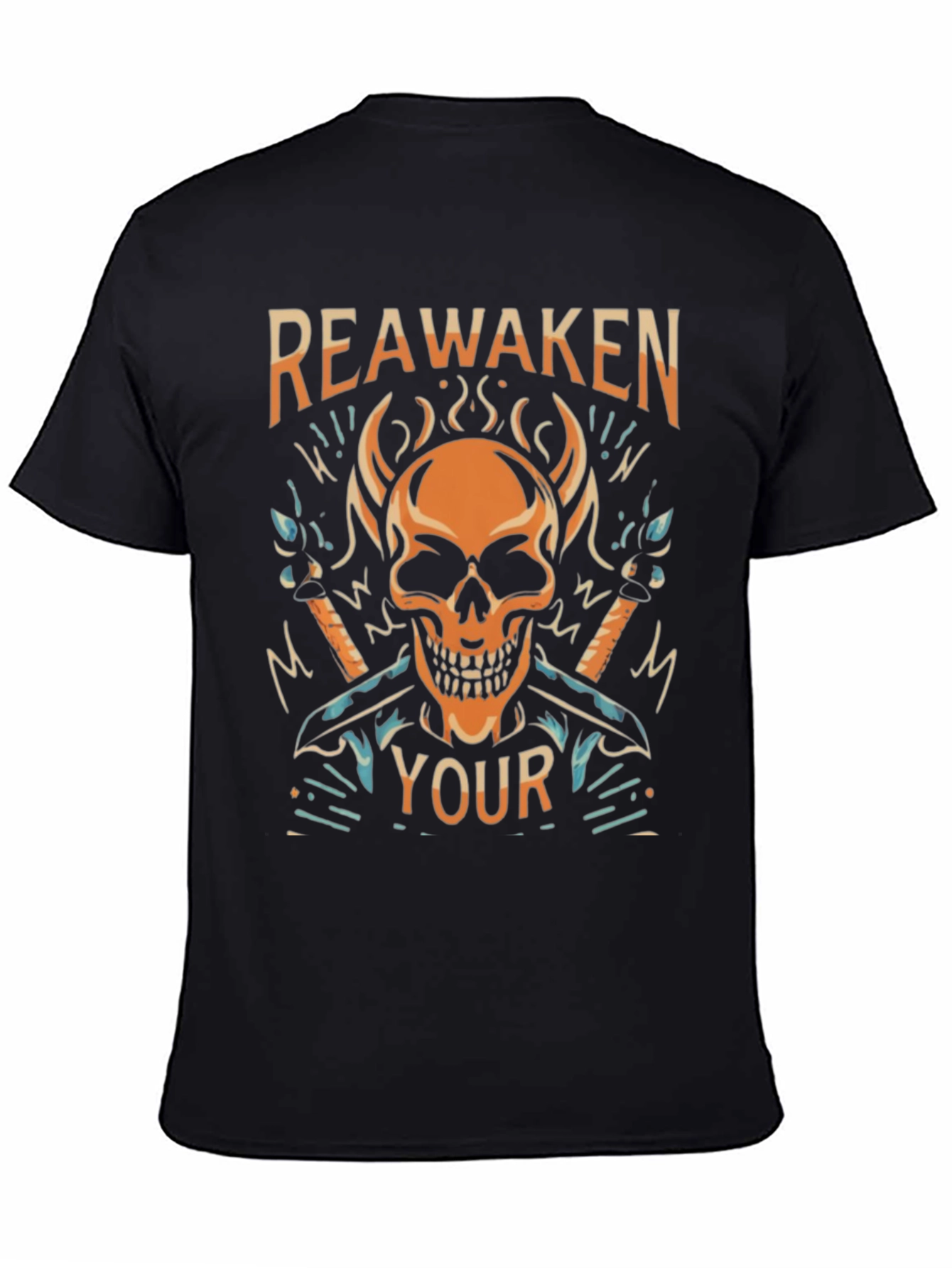 Reawaken Your Style: Skull Graphic Black T-Shirt