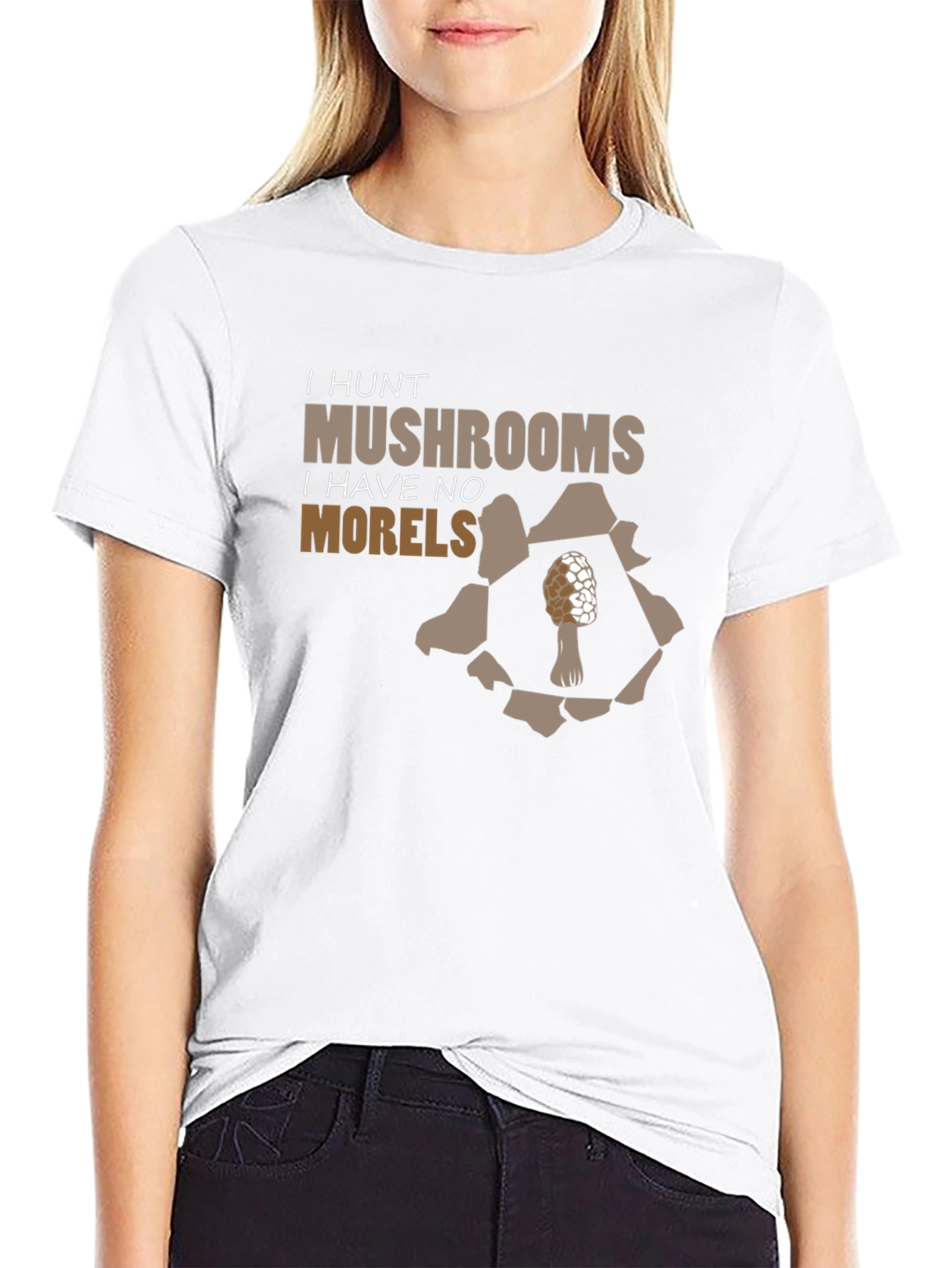 I Hunt Mushrooms Funny Morel Hunter T-Shirt