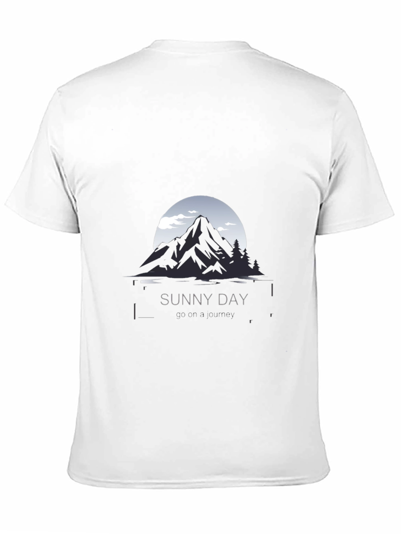 Sunny Day Mountain Graphic Tee - Black