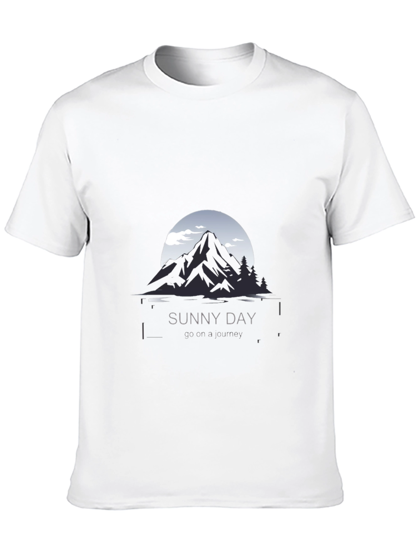 Sunny Day Mountain Graphic Tee - Black