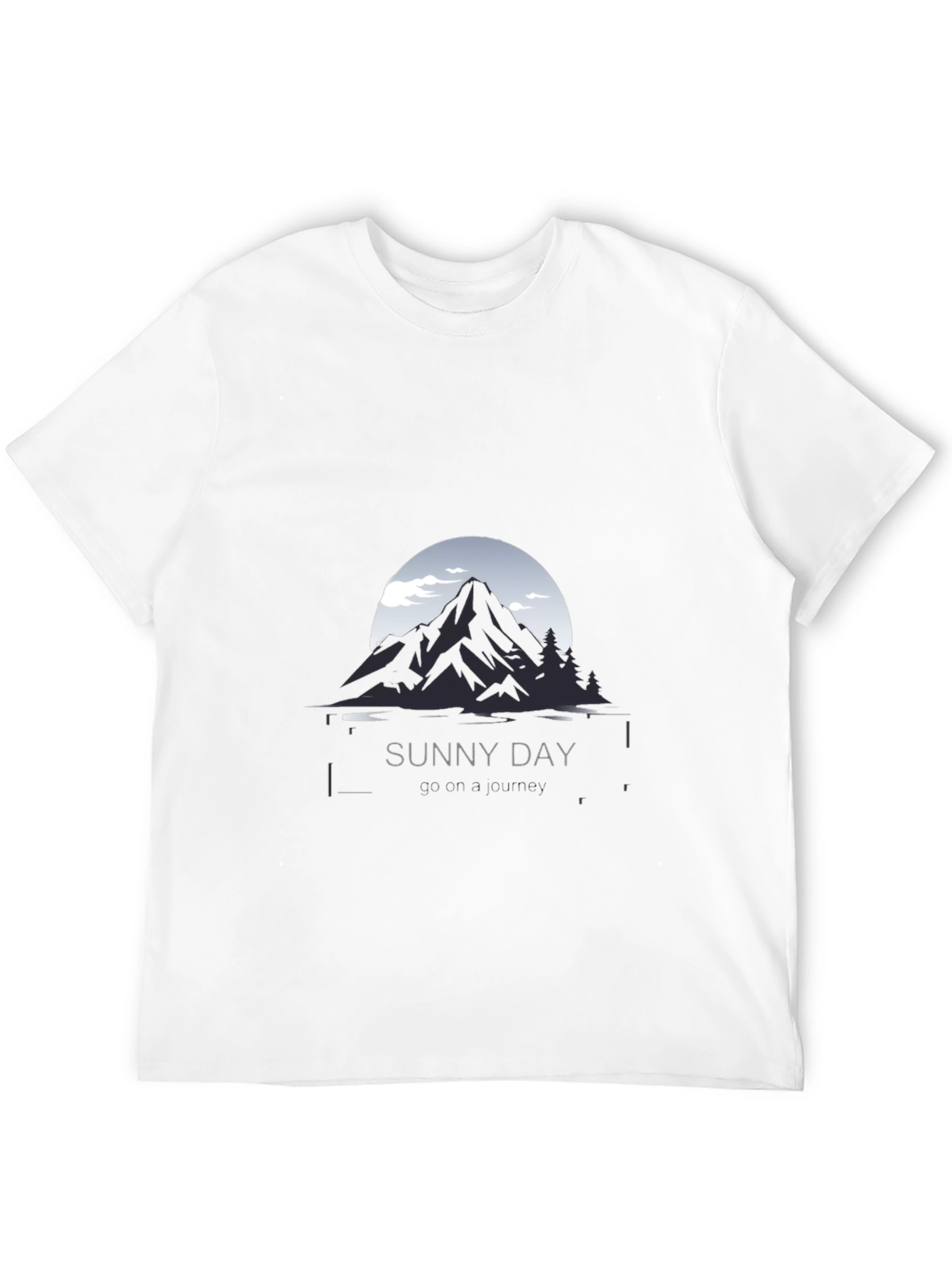 Sunny Day Mountain Graphic Tee - Black