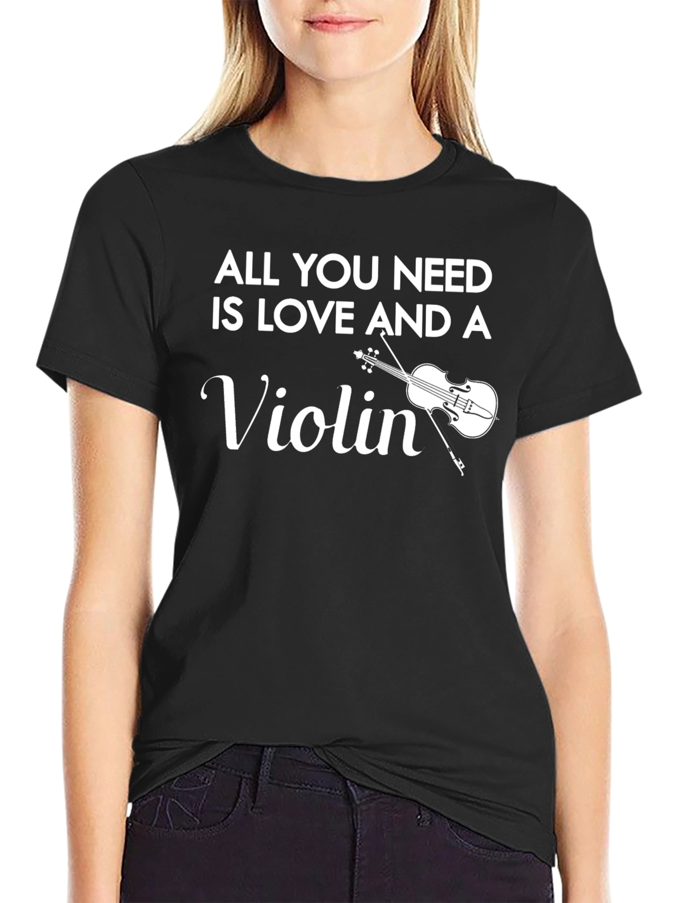 All You Need is Love & A Violin T-Shirt