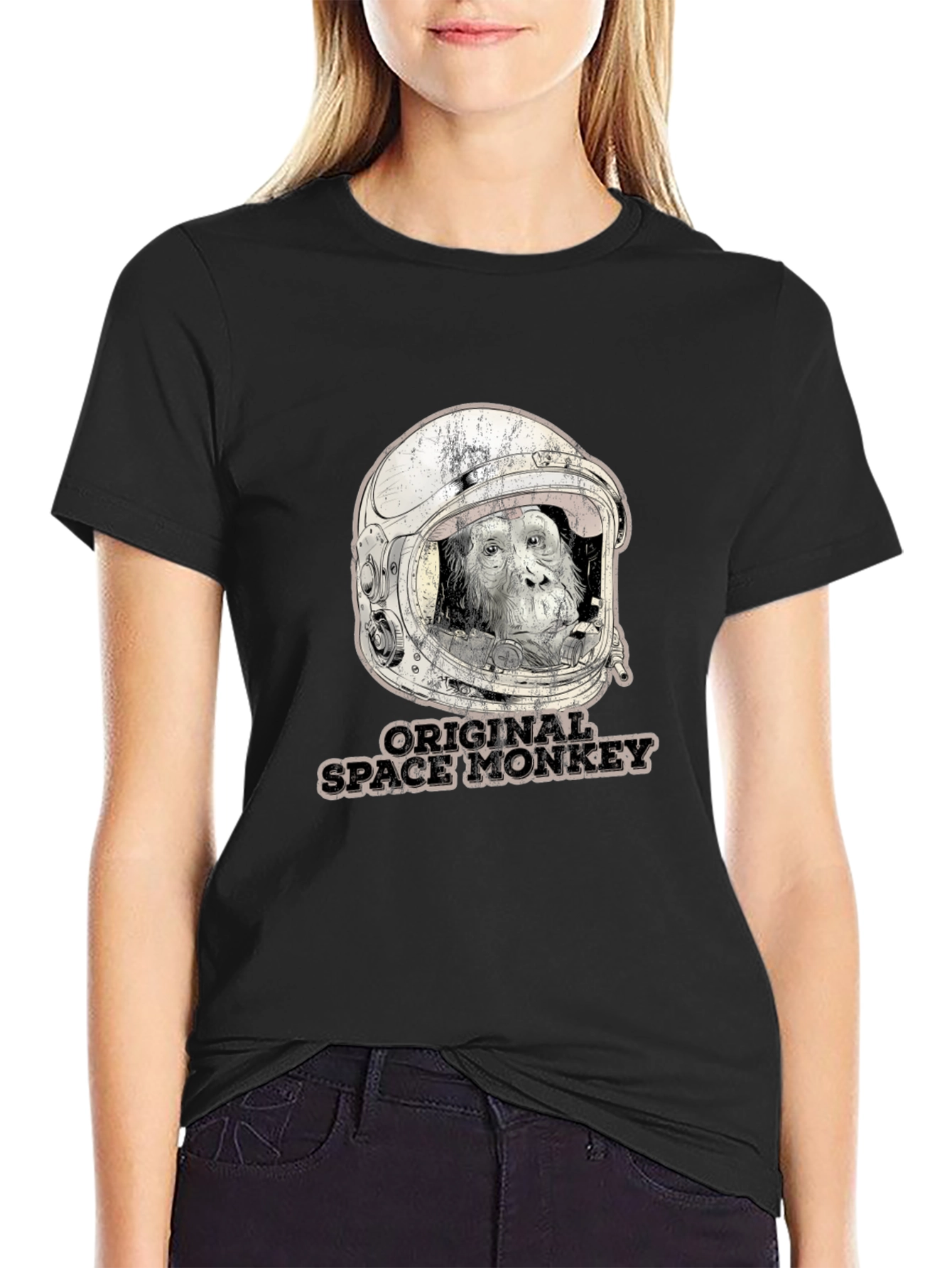 Original Space Monkey Black T-Shirt