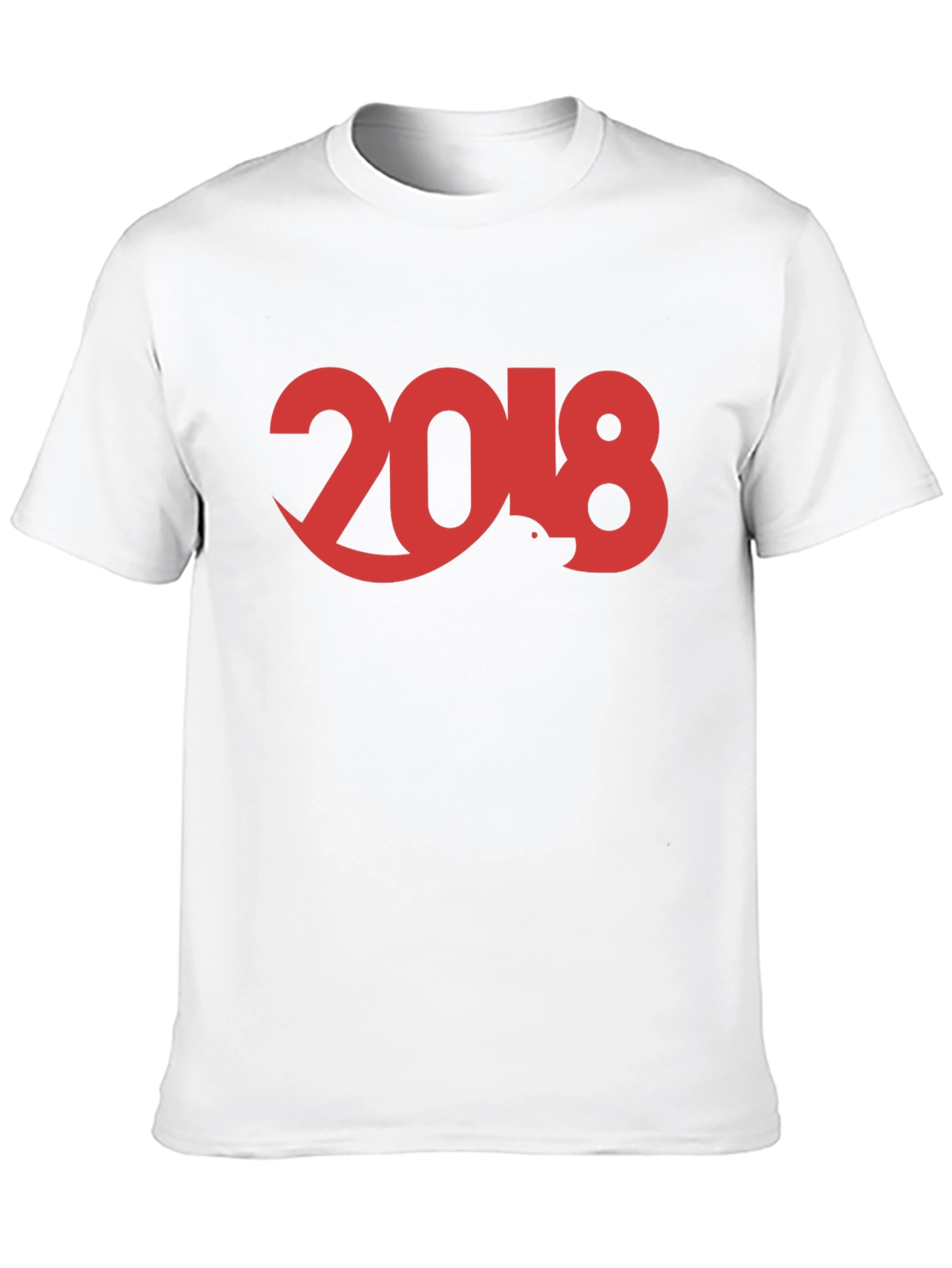 2018 Graphic Tee - Black Crew Neck T-Shirt
