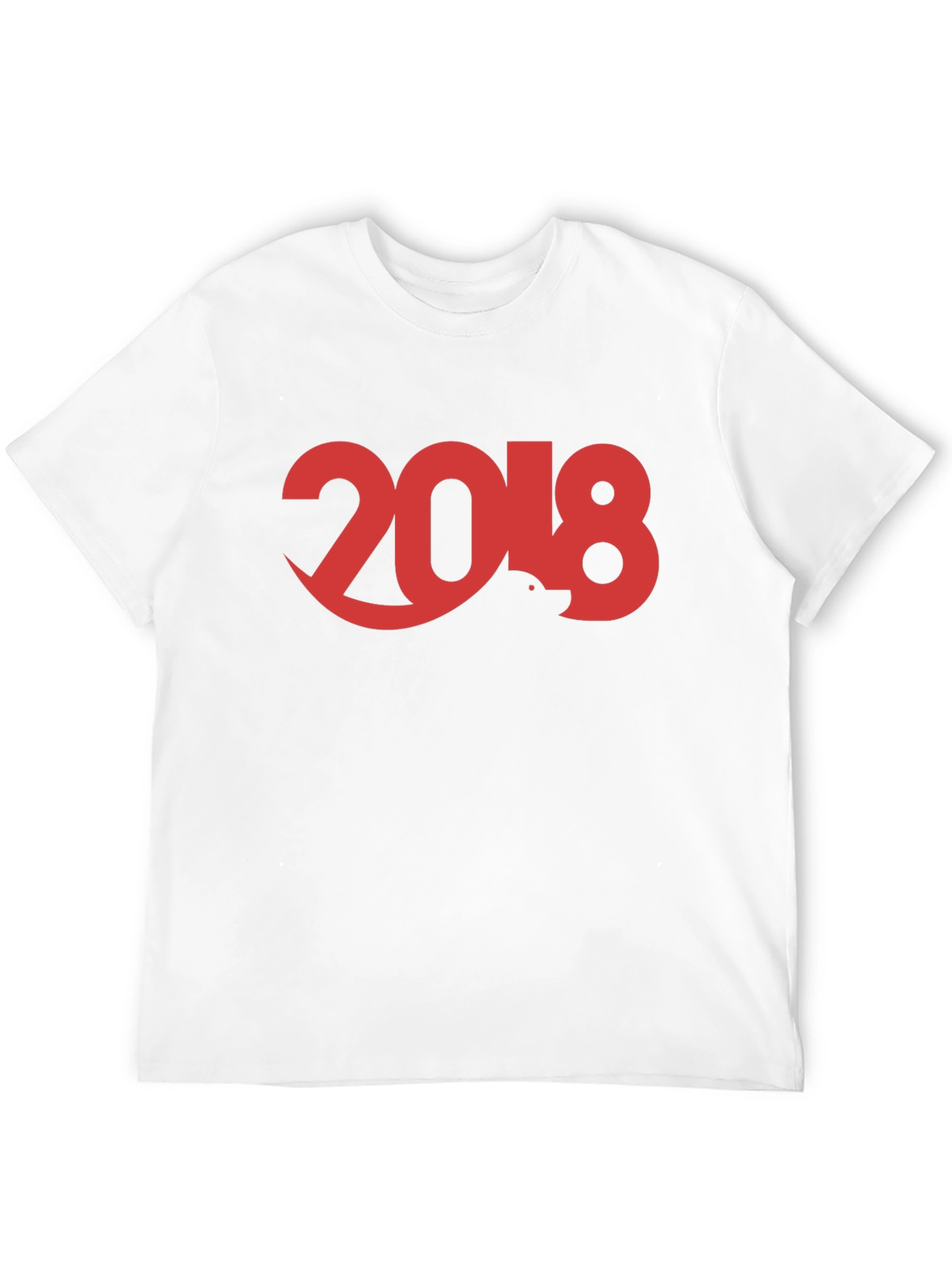 2018 Graphic Tee - Black Crew Neck T-Shirt