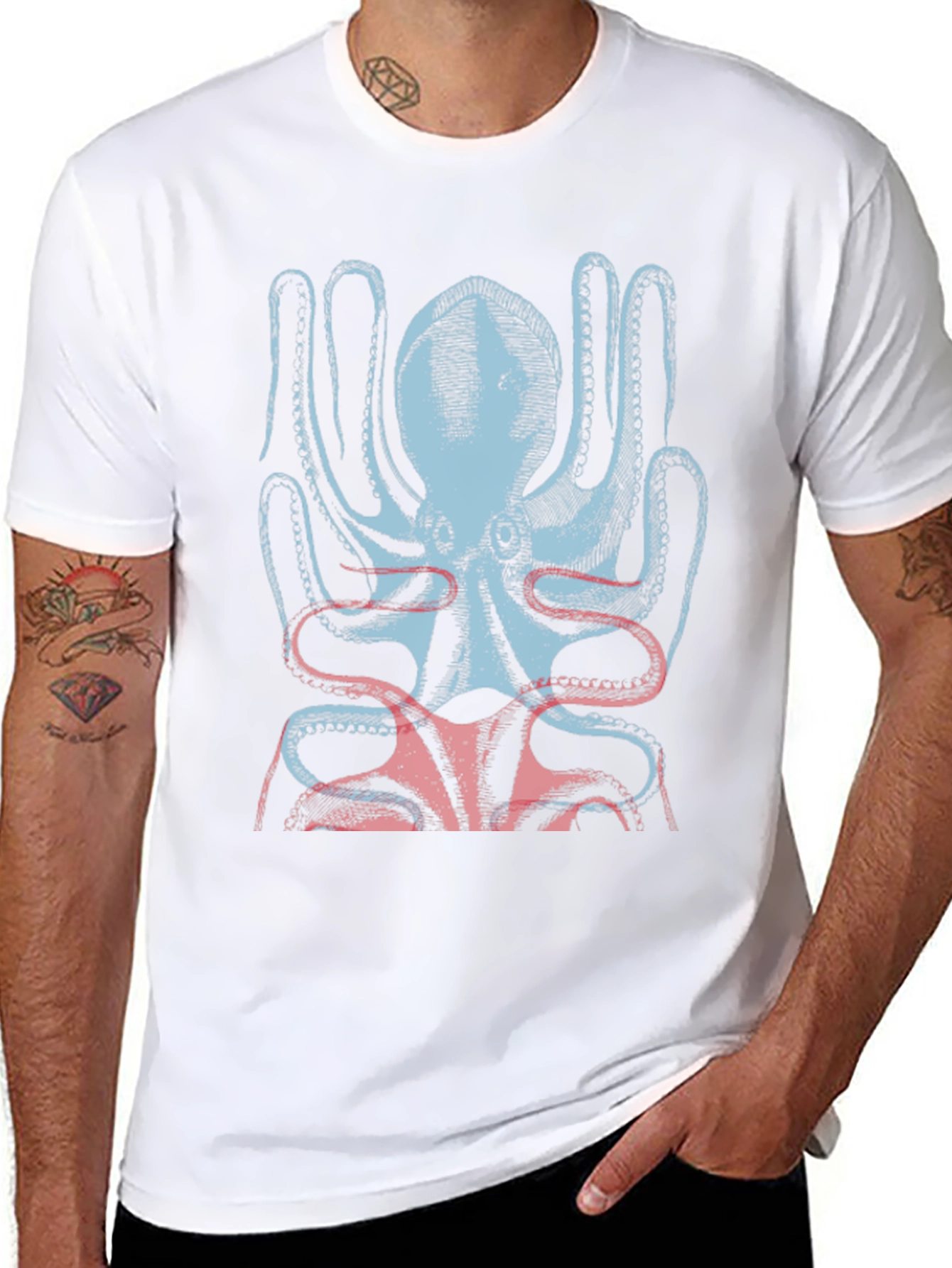 Octopus Graphic Tee - Stylish Menswear