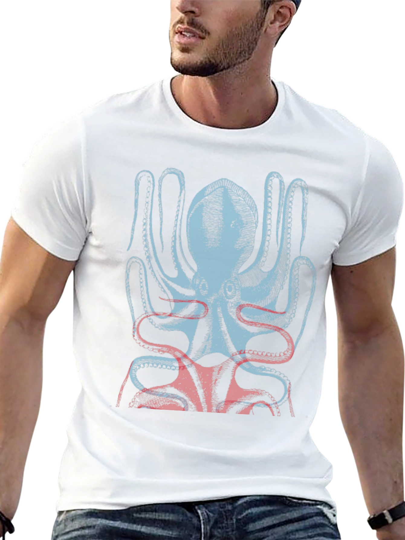 Octopus Graphic Tee - Stylish Menswear