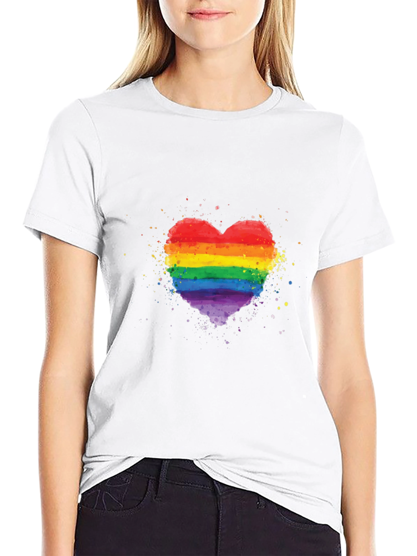 Rainbow Heart Graphic Tee