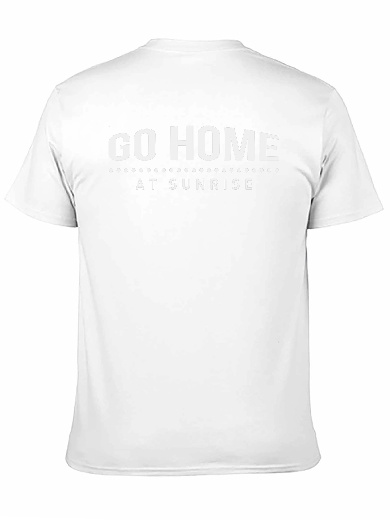 Go Home At Sunrise Black T-Shirt