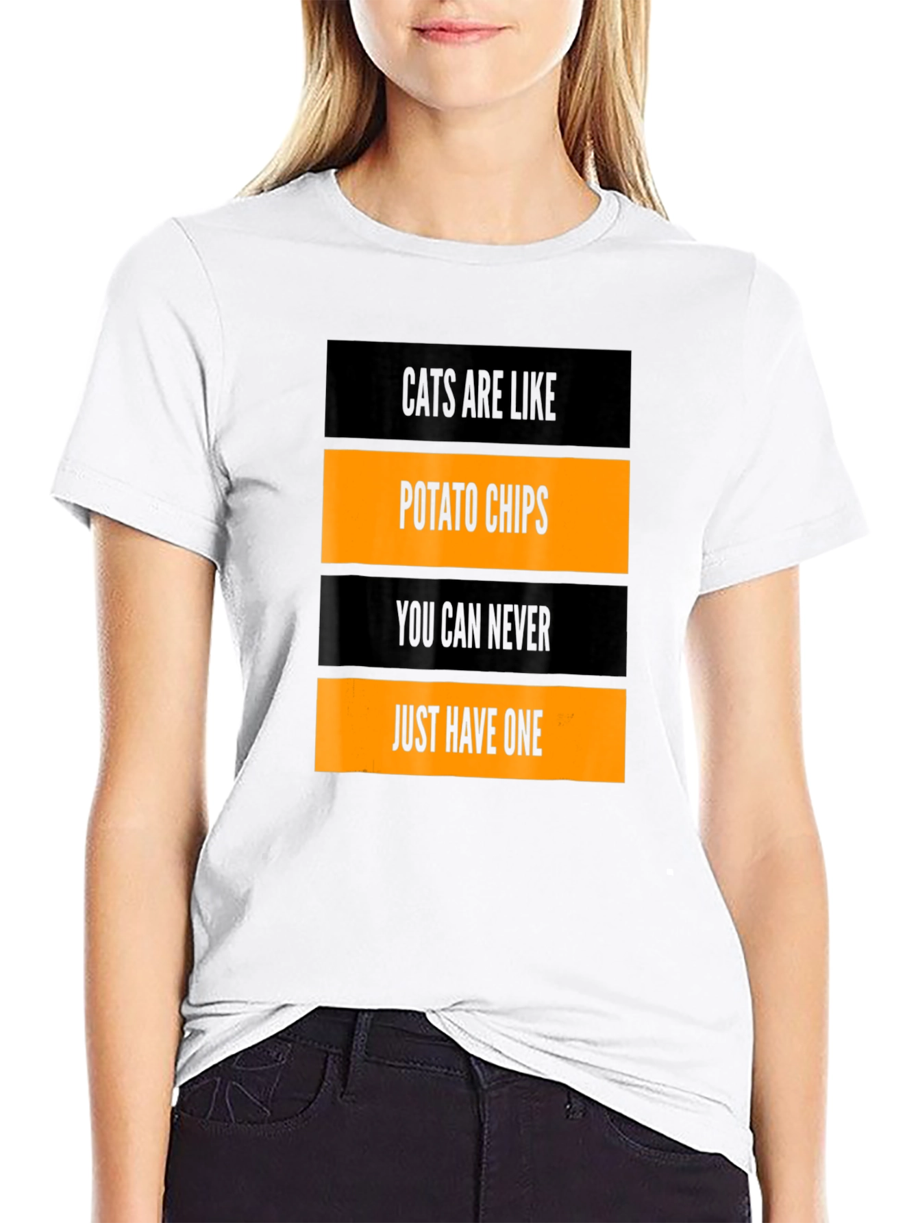 Cats Are Like Potato Chips T-Shirt