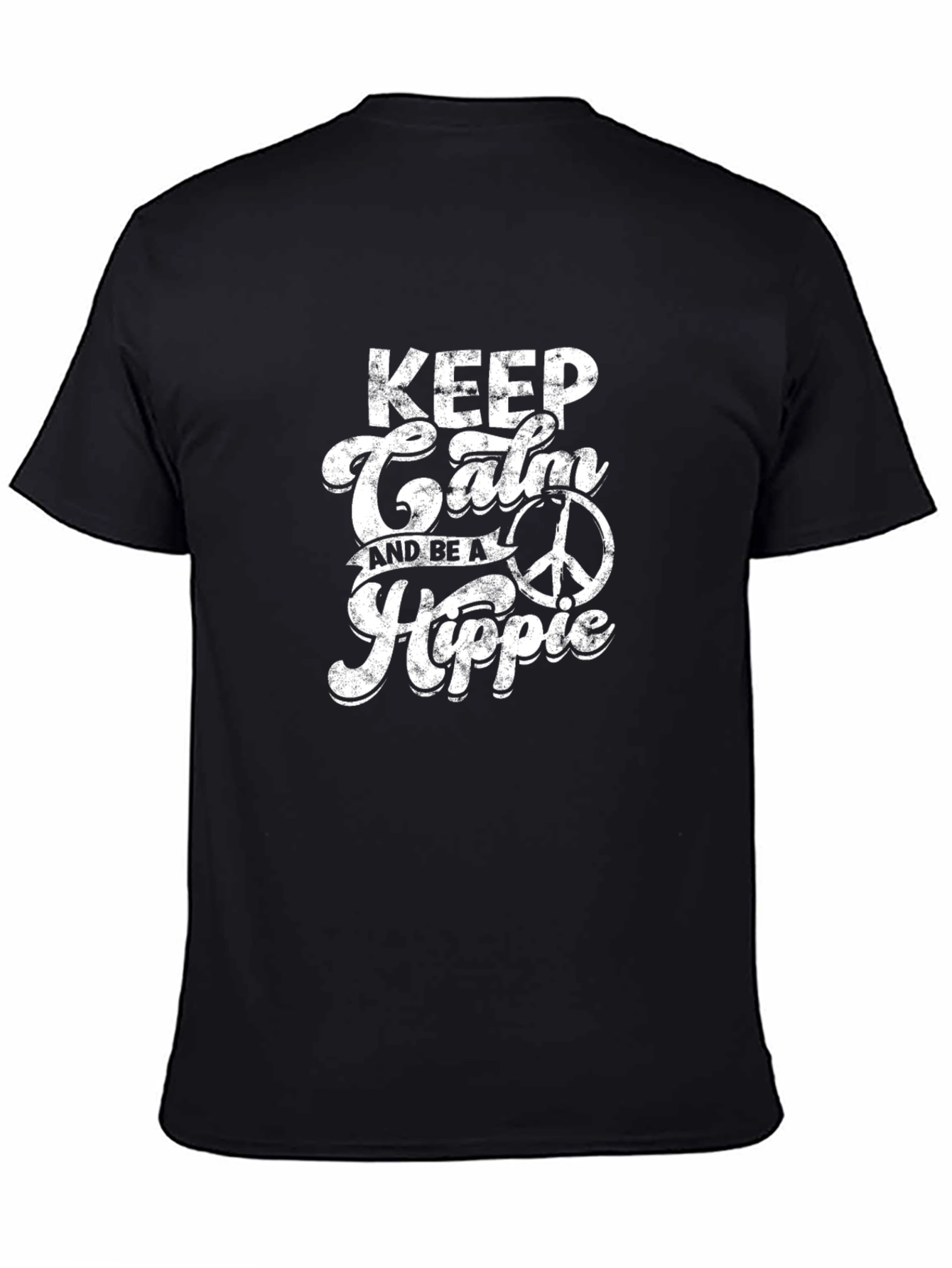 Keep Calm Hippie T-Shirt - Retro Peace Design