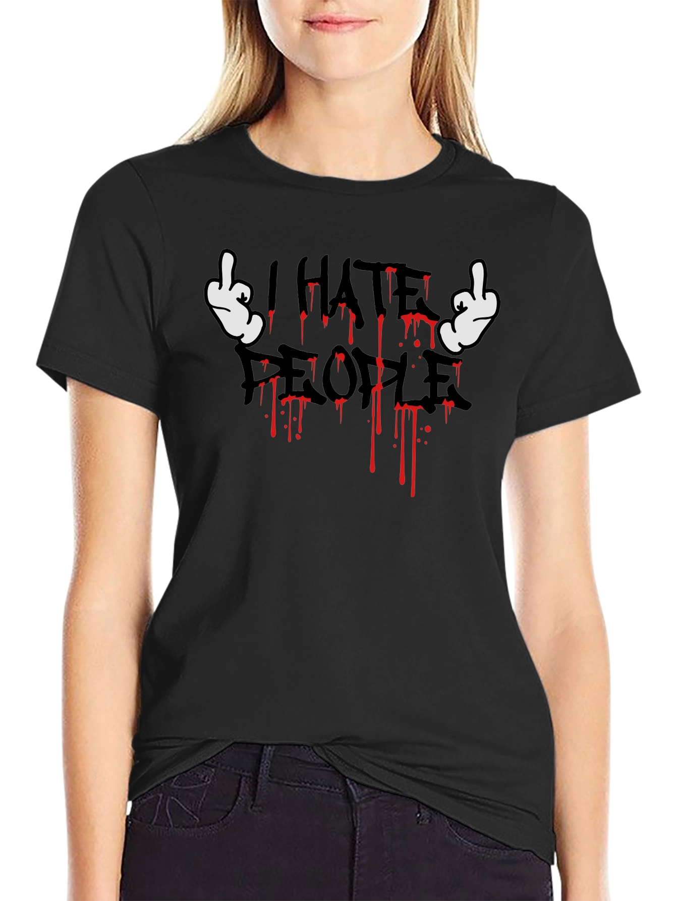 I Hate People Graphic T-Shirt
