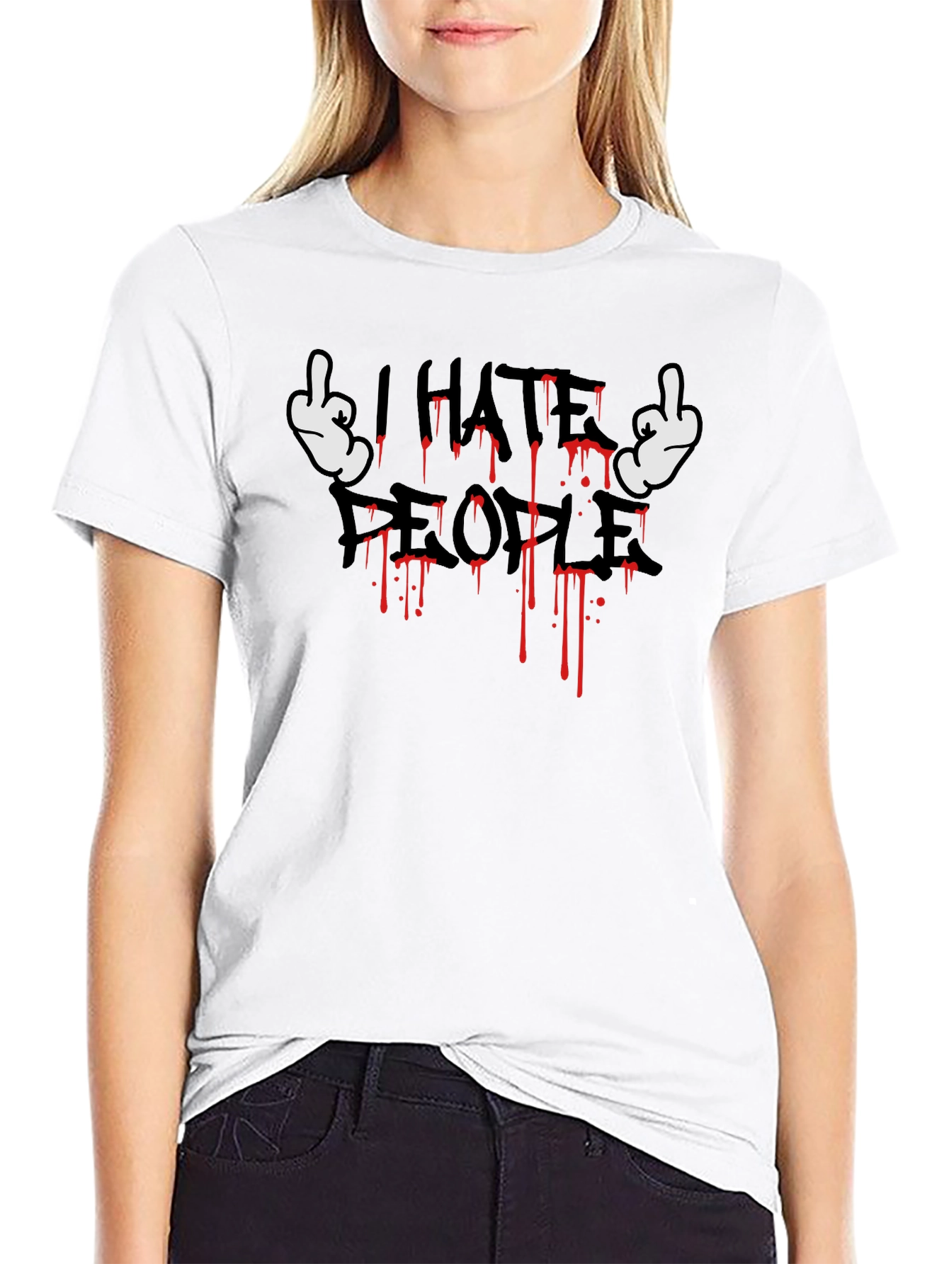 I Hate People Graphic T-Shirt
