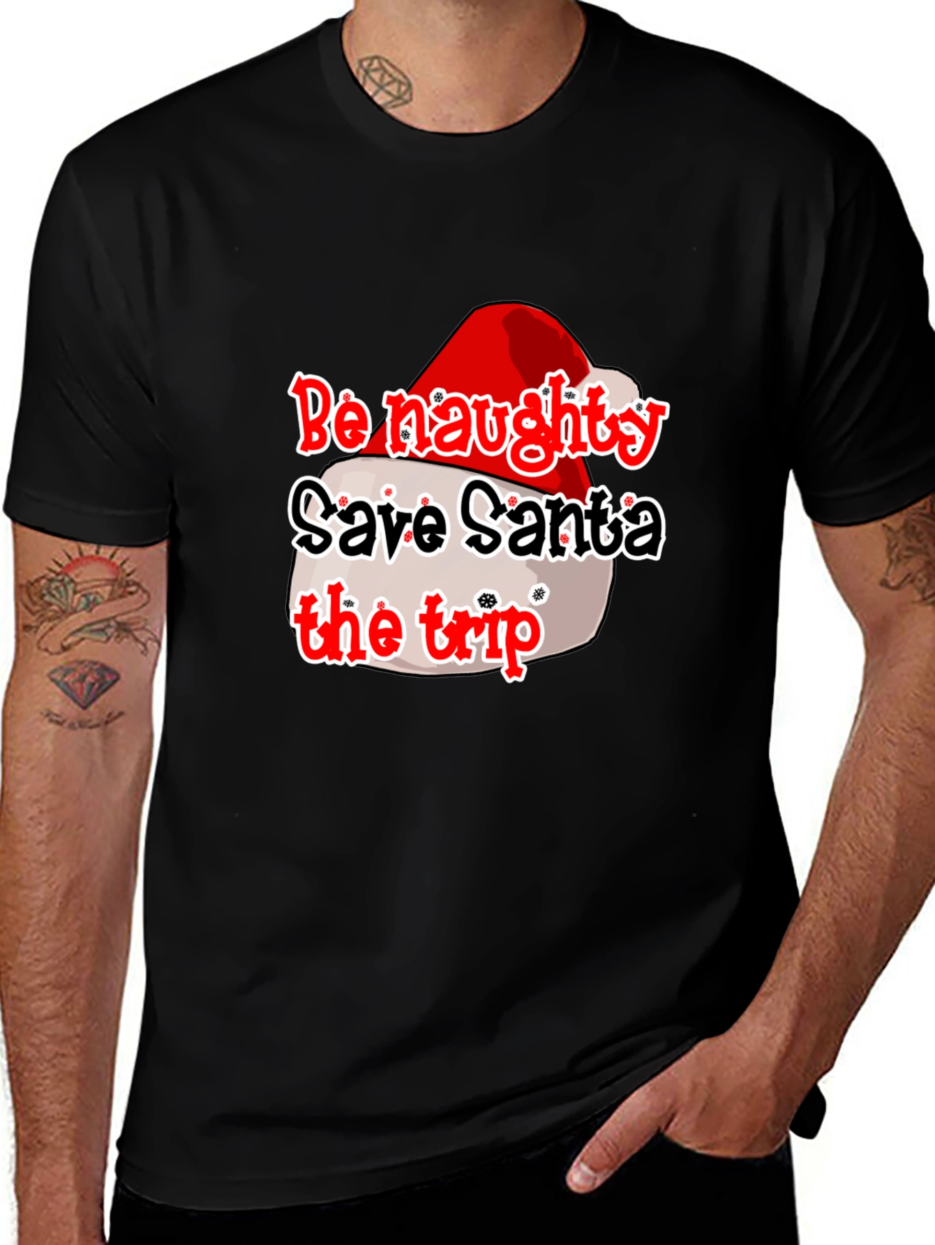 Naughty Santa Trip T-Shirt