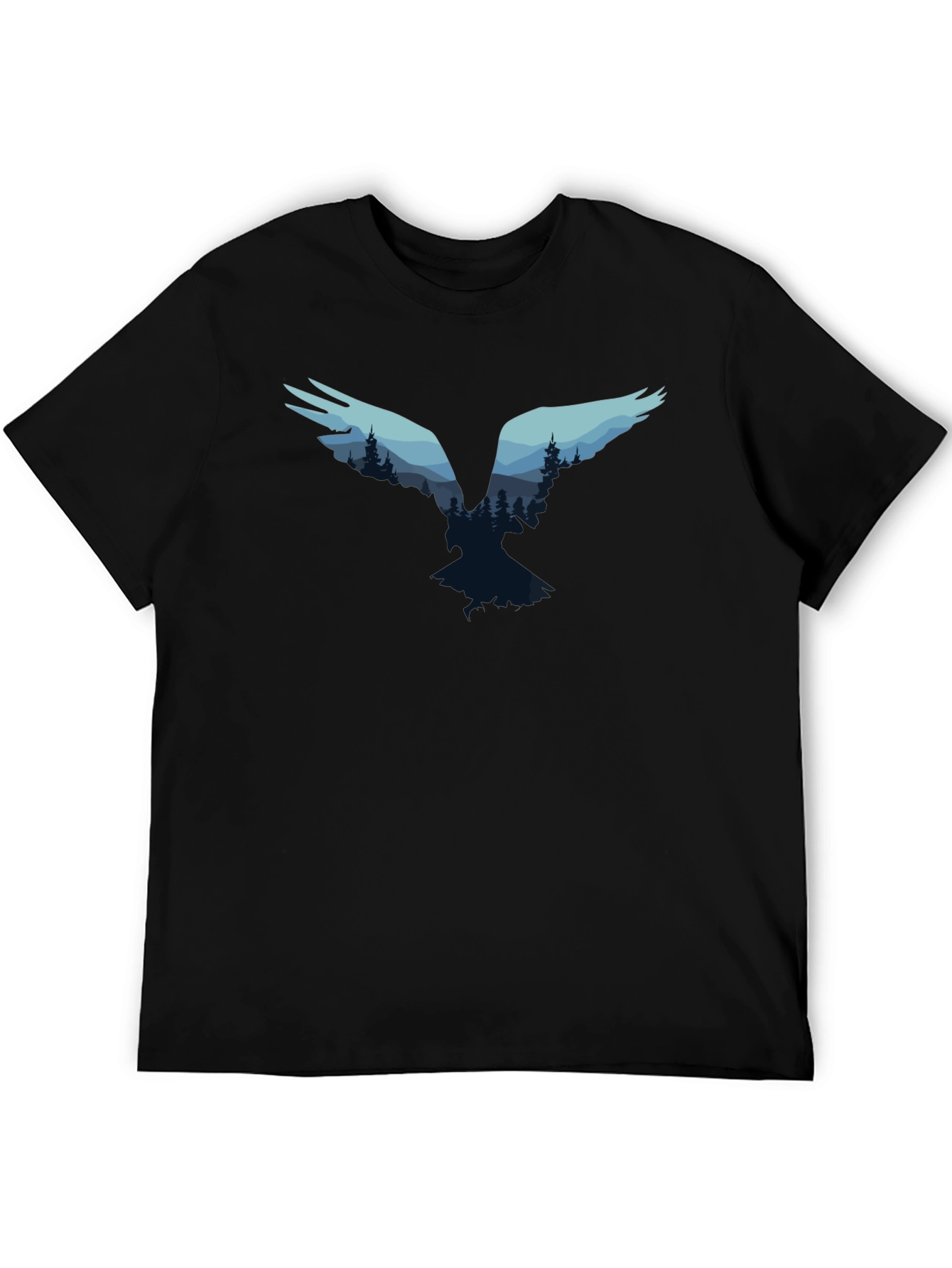 Raven Forest Graphic Tee - Nature Inspired T-Shirt
