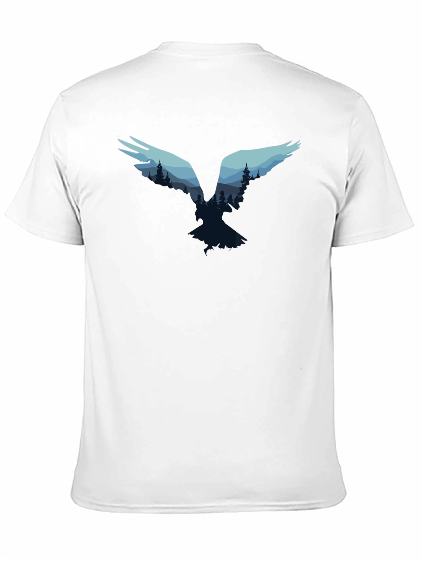 Raven Forest Graphic Tee - Nature Inspired T-Shirt