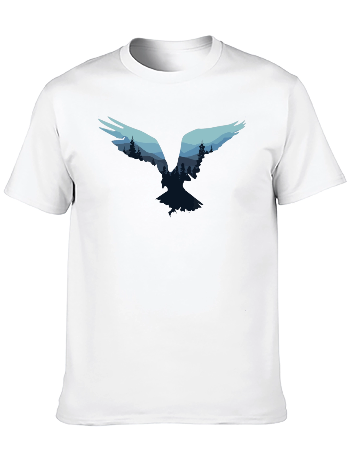 Raven Forest Graphic Tee - Nature Inspired T-Shirt