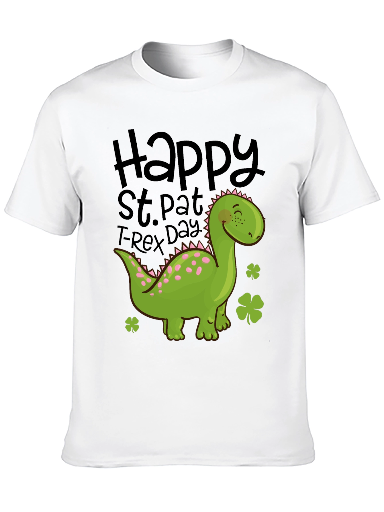 St. Pat T-Rex Day Black T-Shirt
