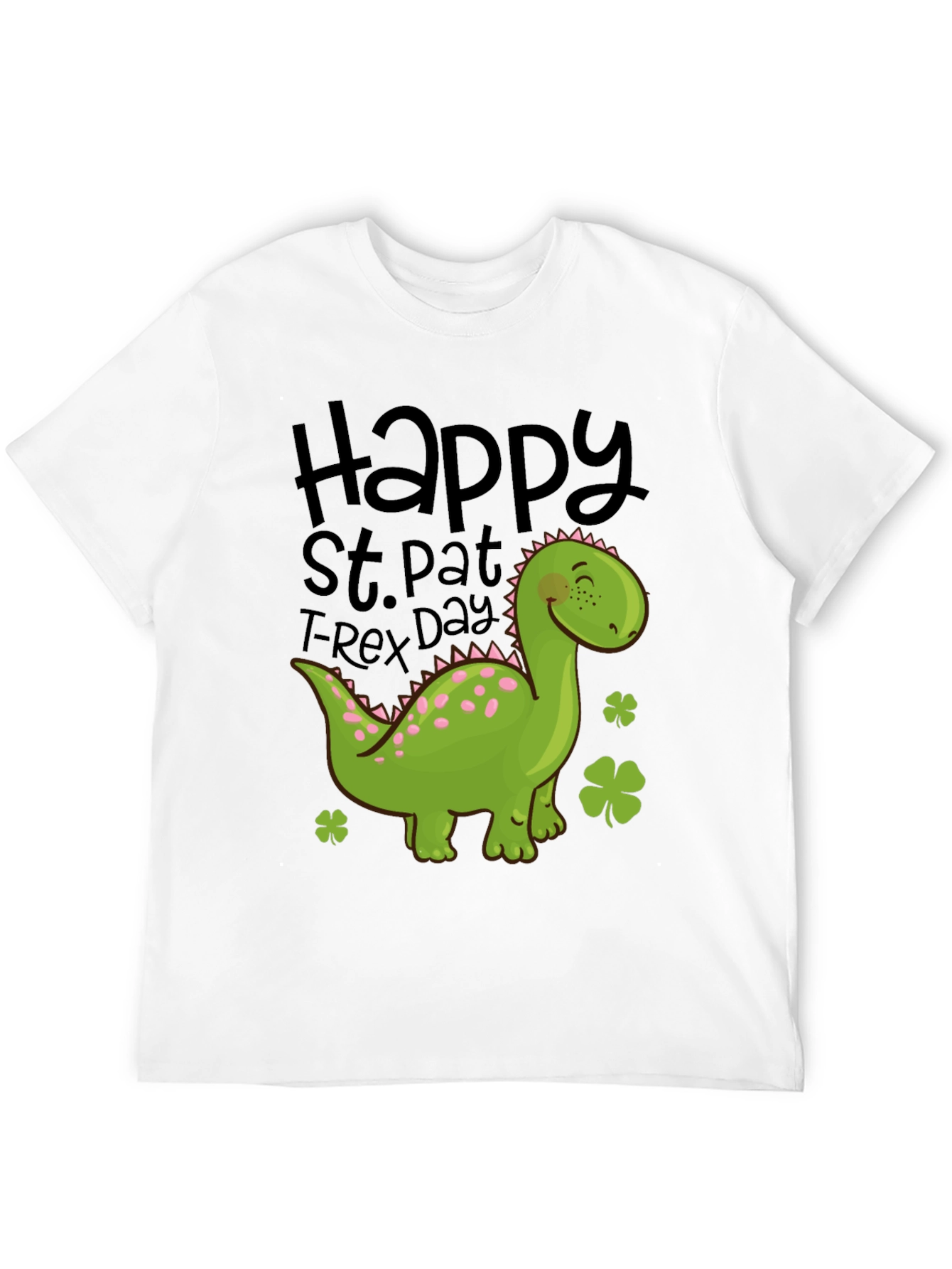 St. Pat T-Rex Day Black T-Shirt