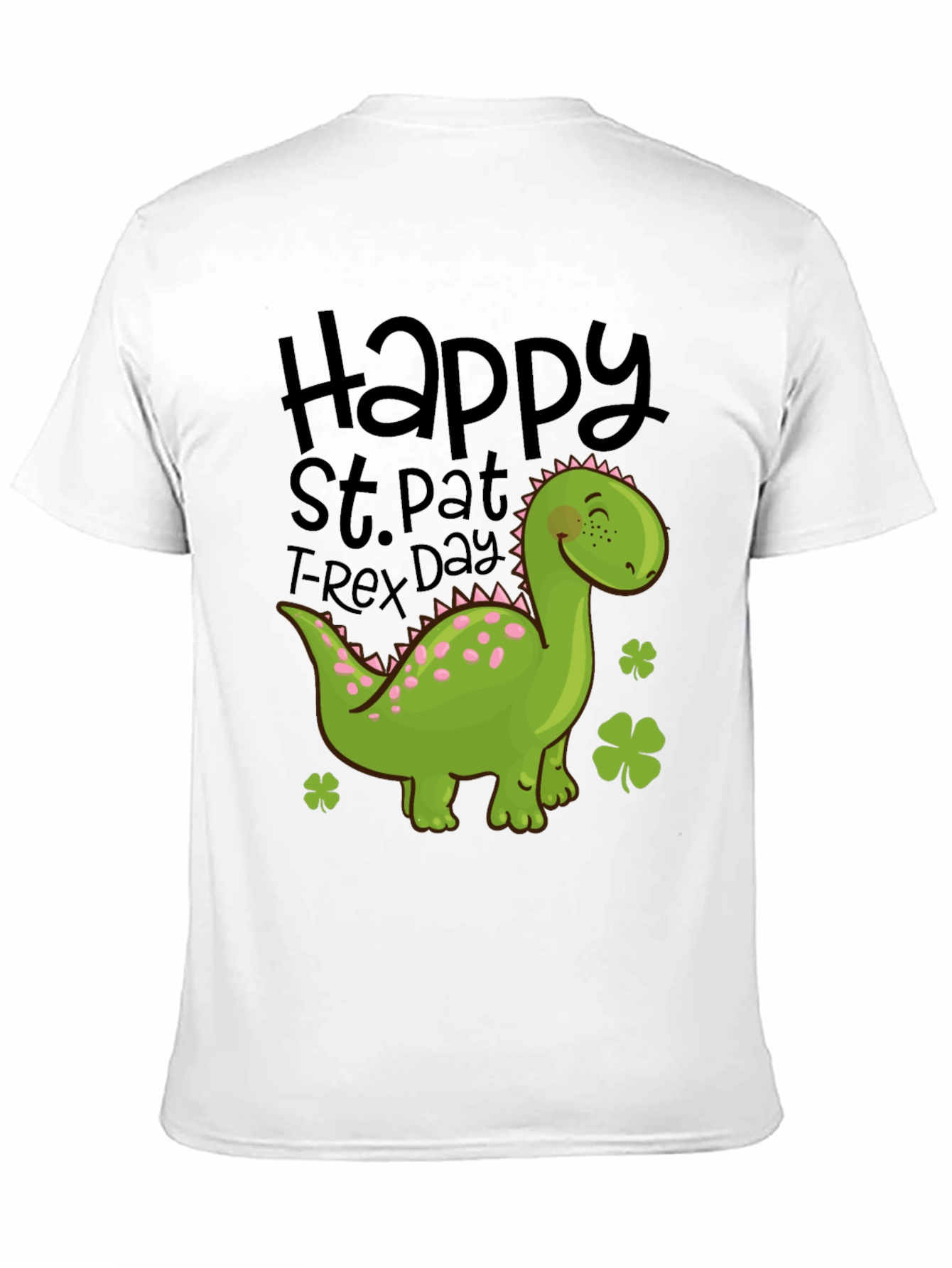 St. Pat T-Rex Day Black T-Shirt