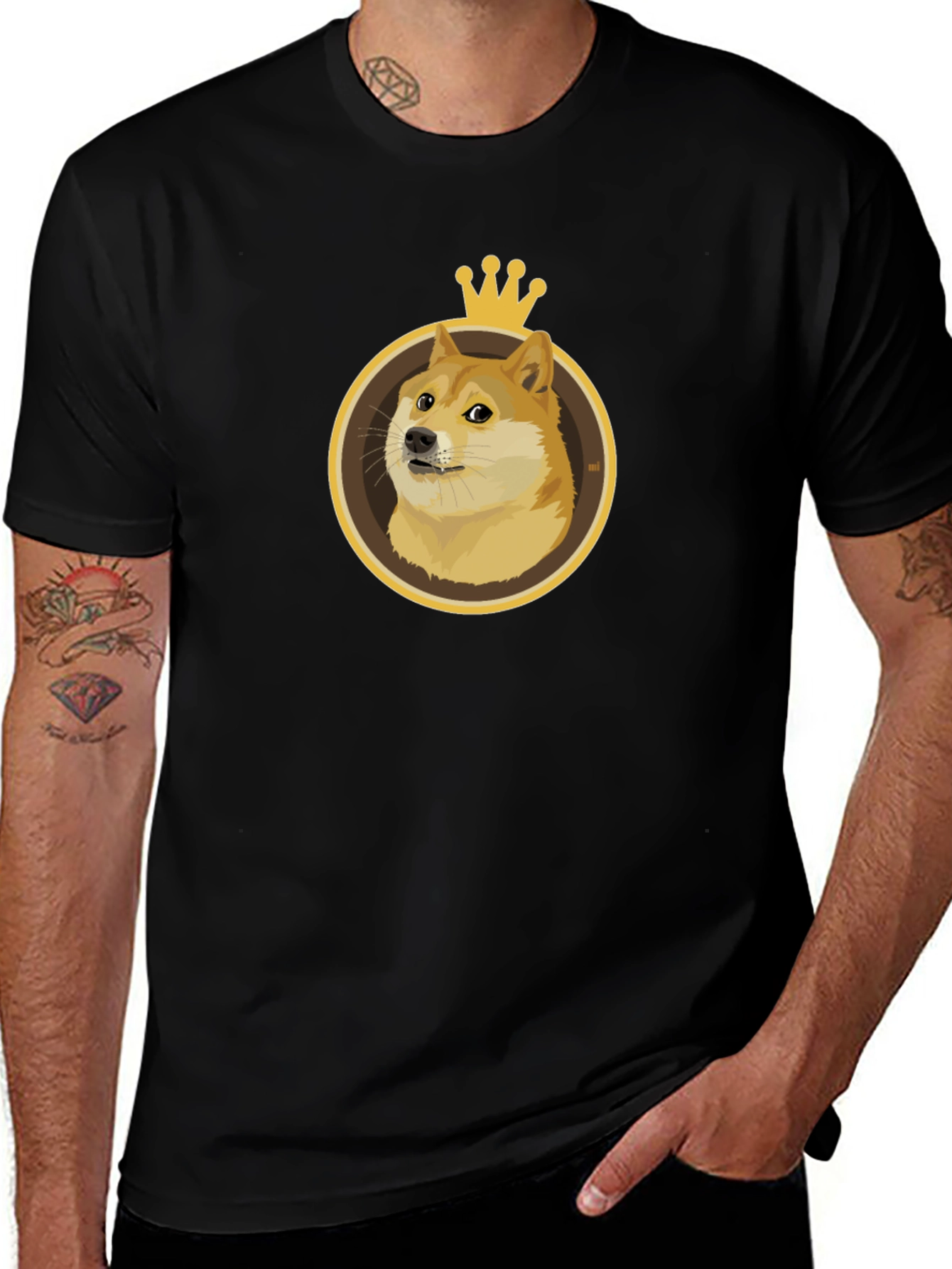 Doge King T-Shirt - Meme Coin Crew