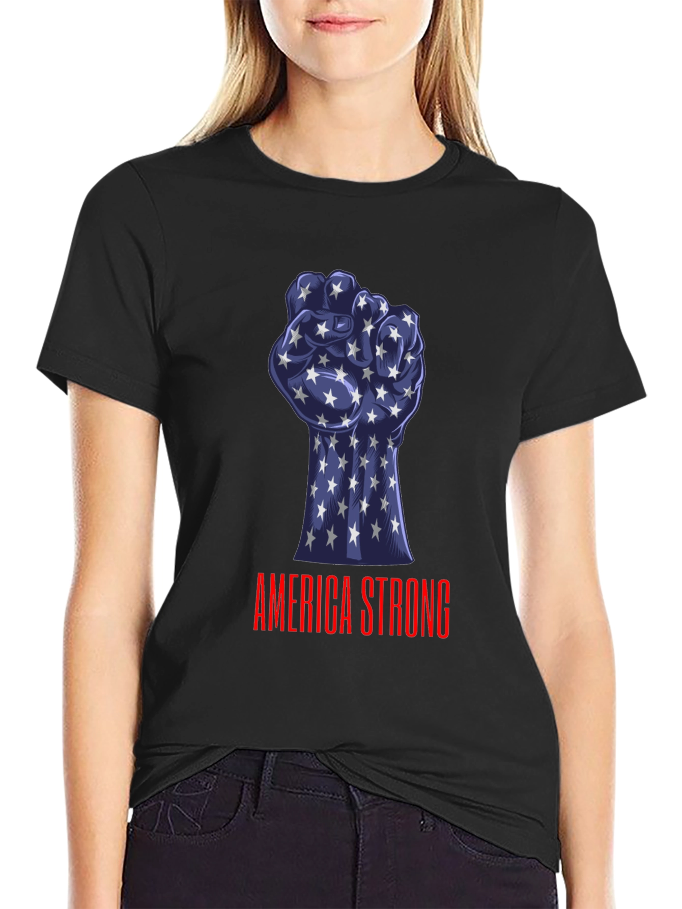 America Strong T-Shirt Patriotic Design