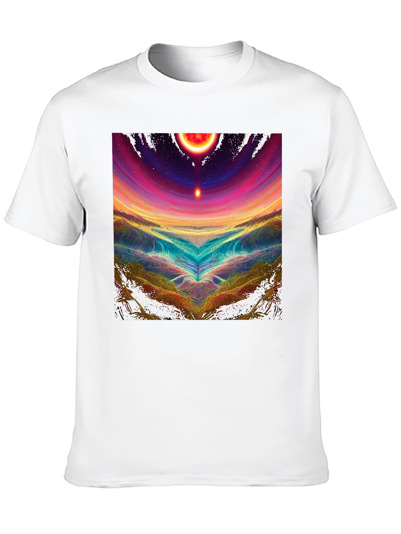 Abstract Celestial Black Tee