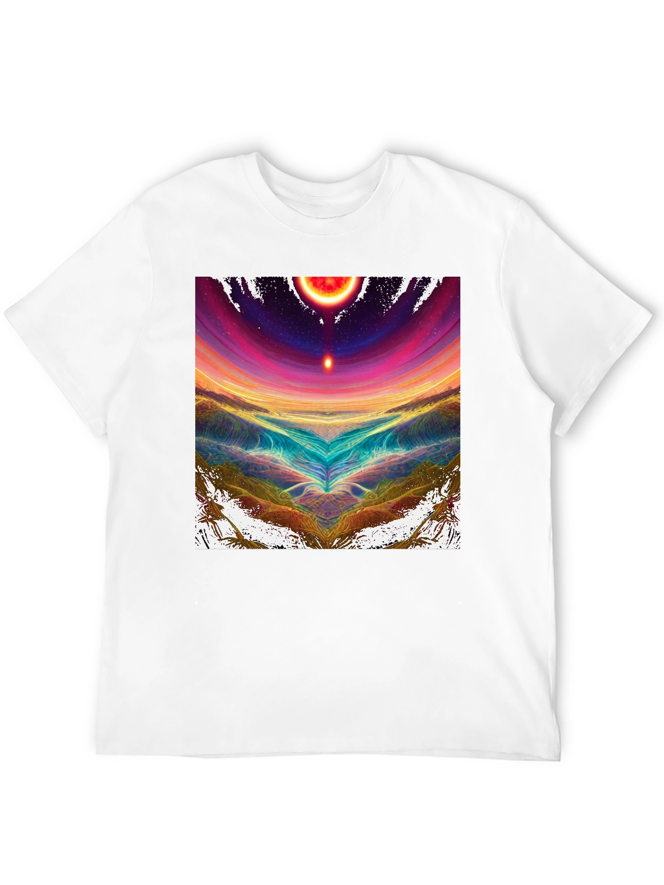 Abstract Celestial Black Tee