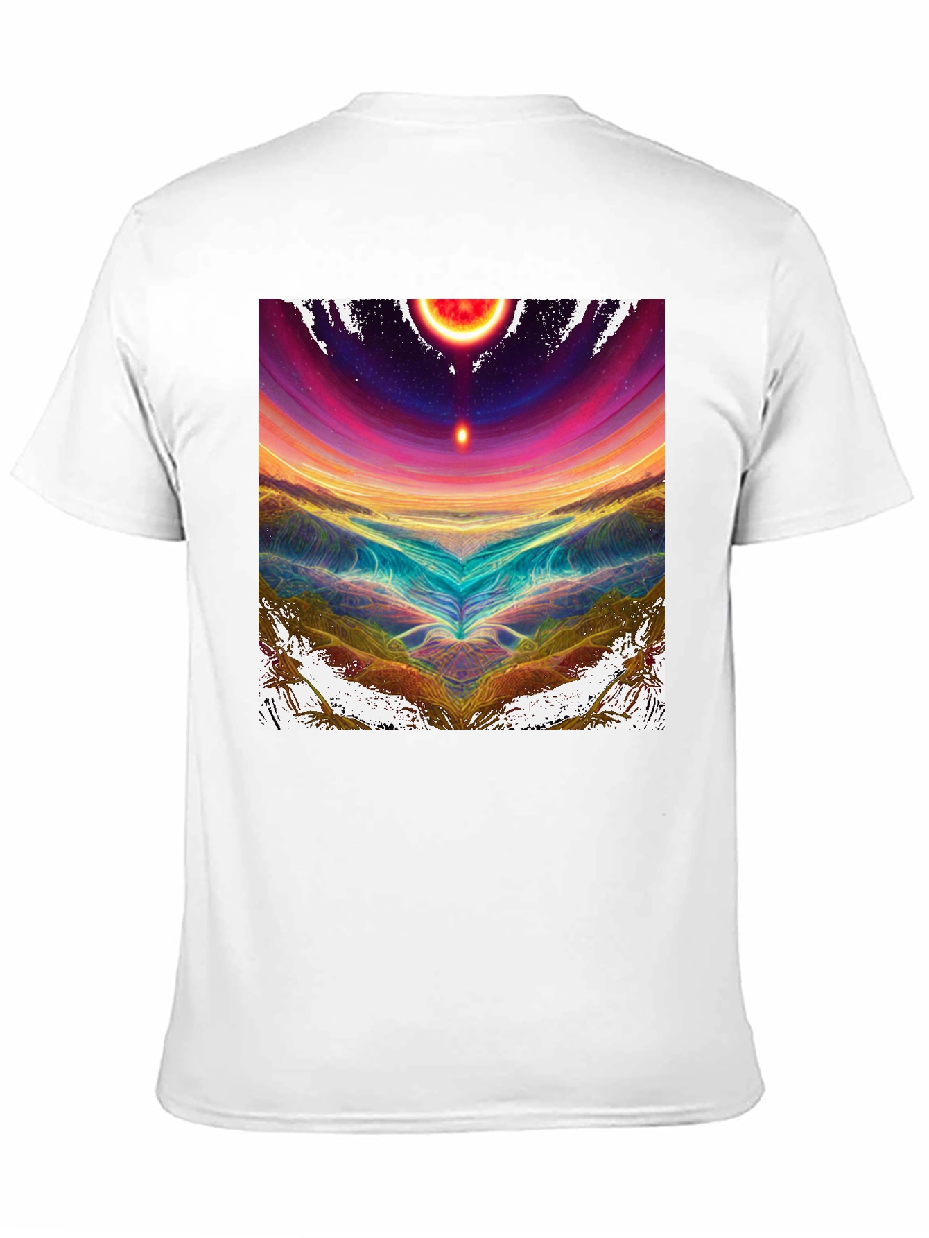 Abstract Celestial Black Tee