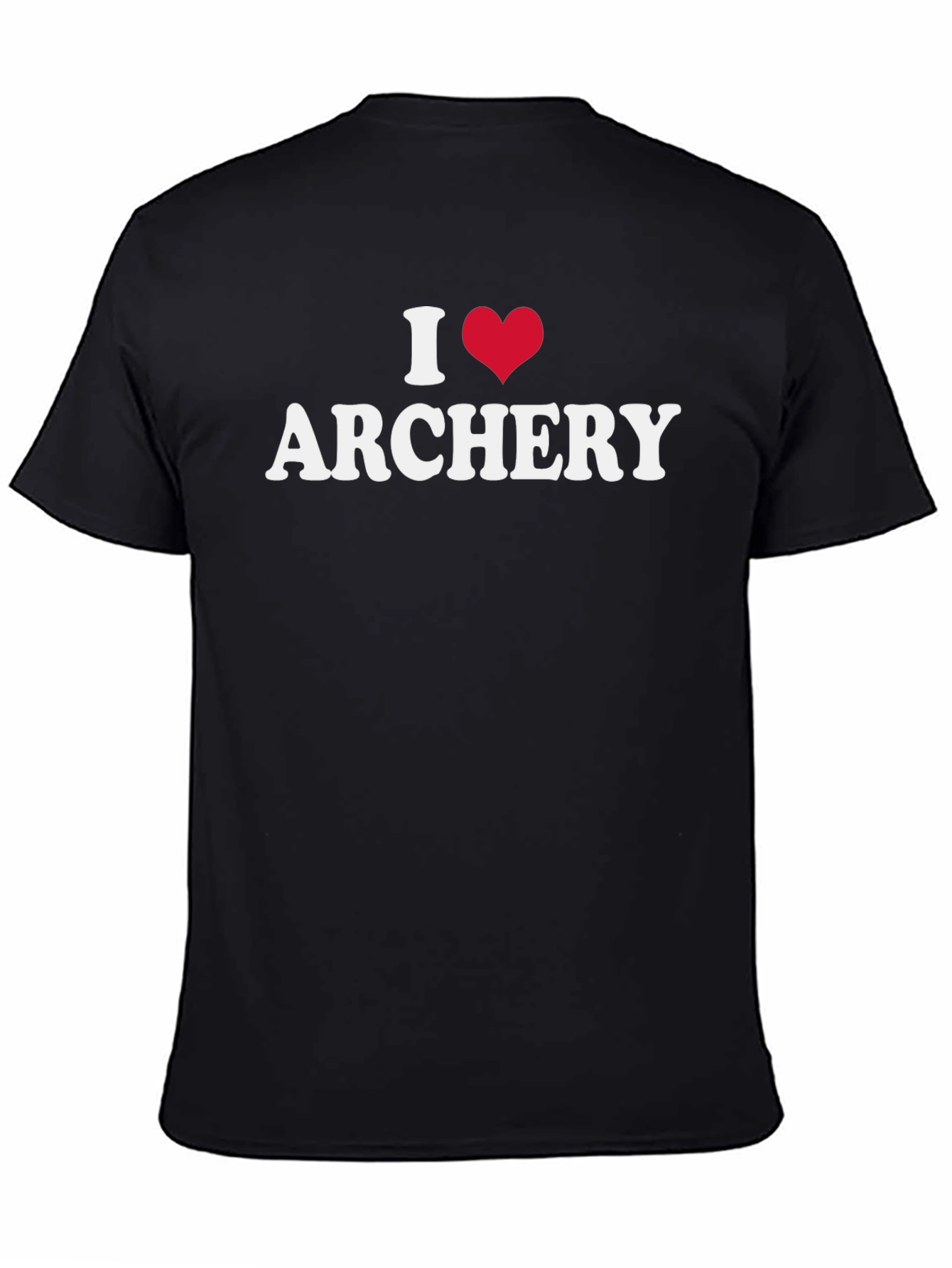 I Heart Archery T-Shirt - Black Graphic Tee