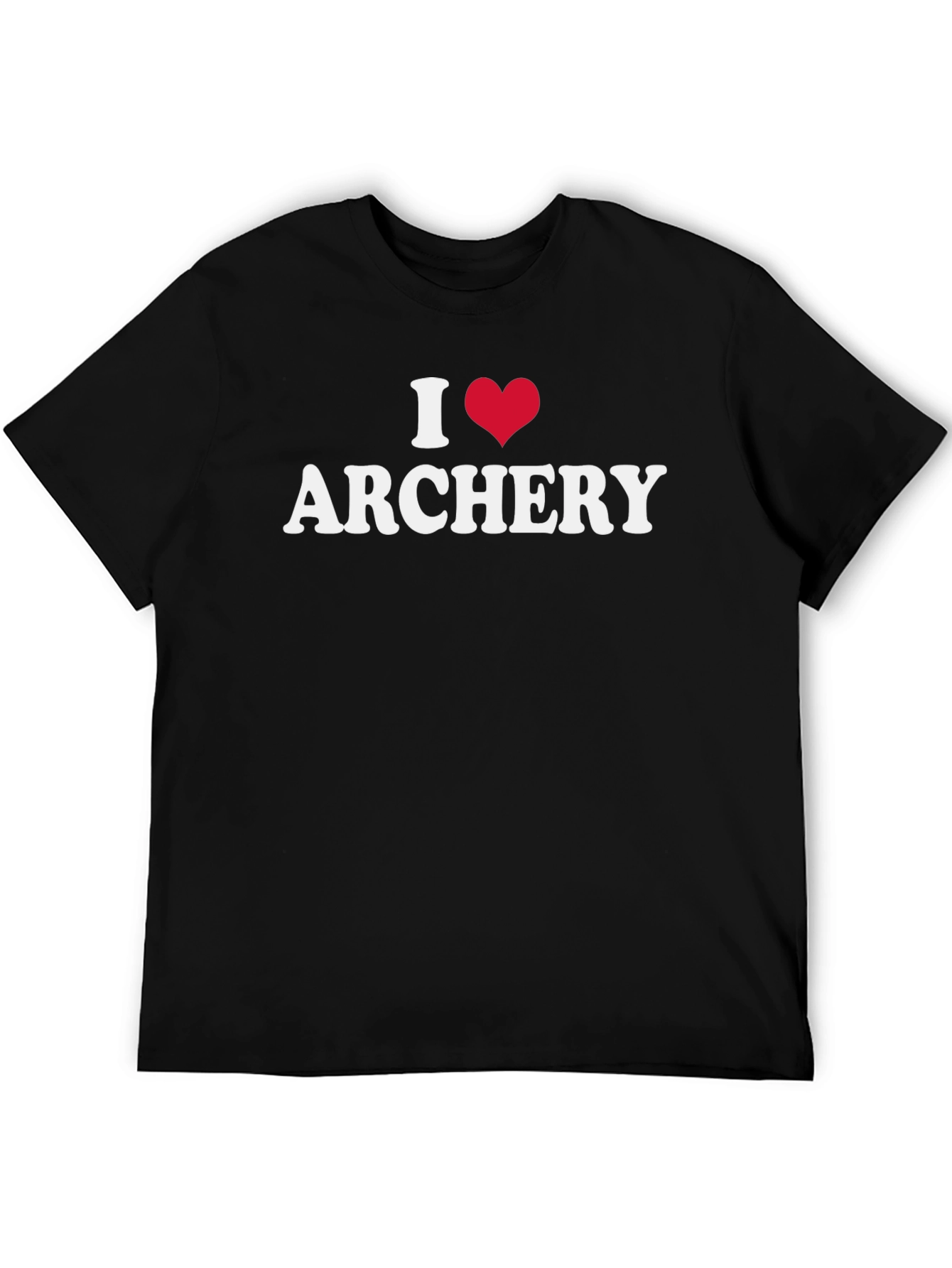 I Heart Archery T-Shirt - Black Graphic Tee
