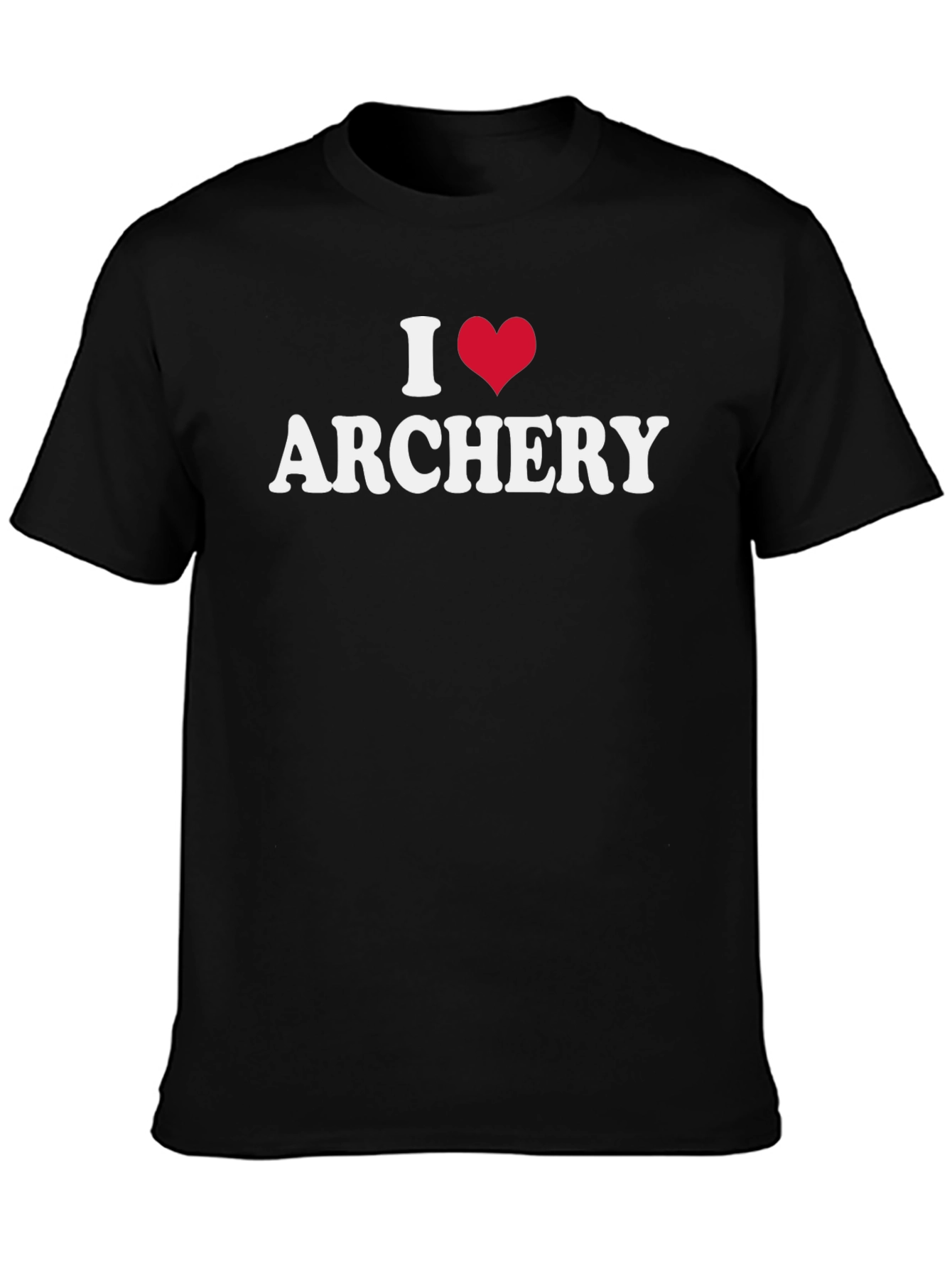 I Heart Archery T-Shirt - Black Graphic Tee
