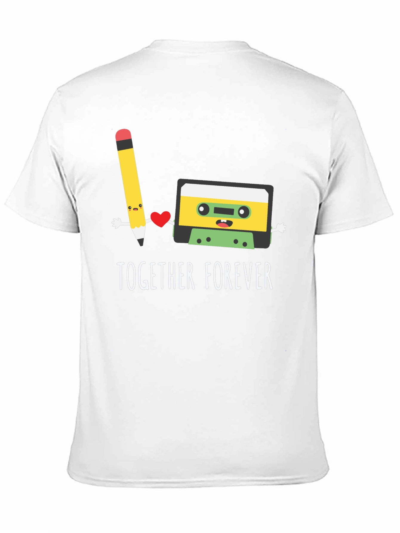 Together Forever Pencil & Cassette Tape Graphic Tee