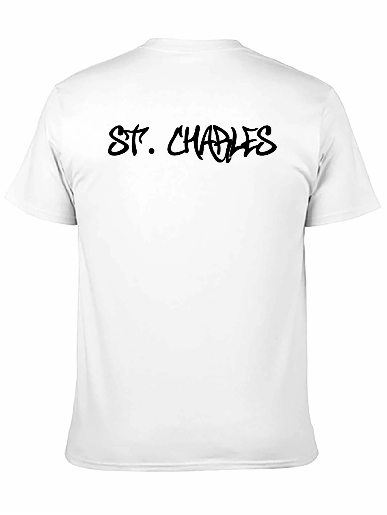 St. Charles Black Graphic Tee - Mens Casual Shirt