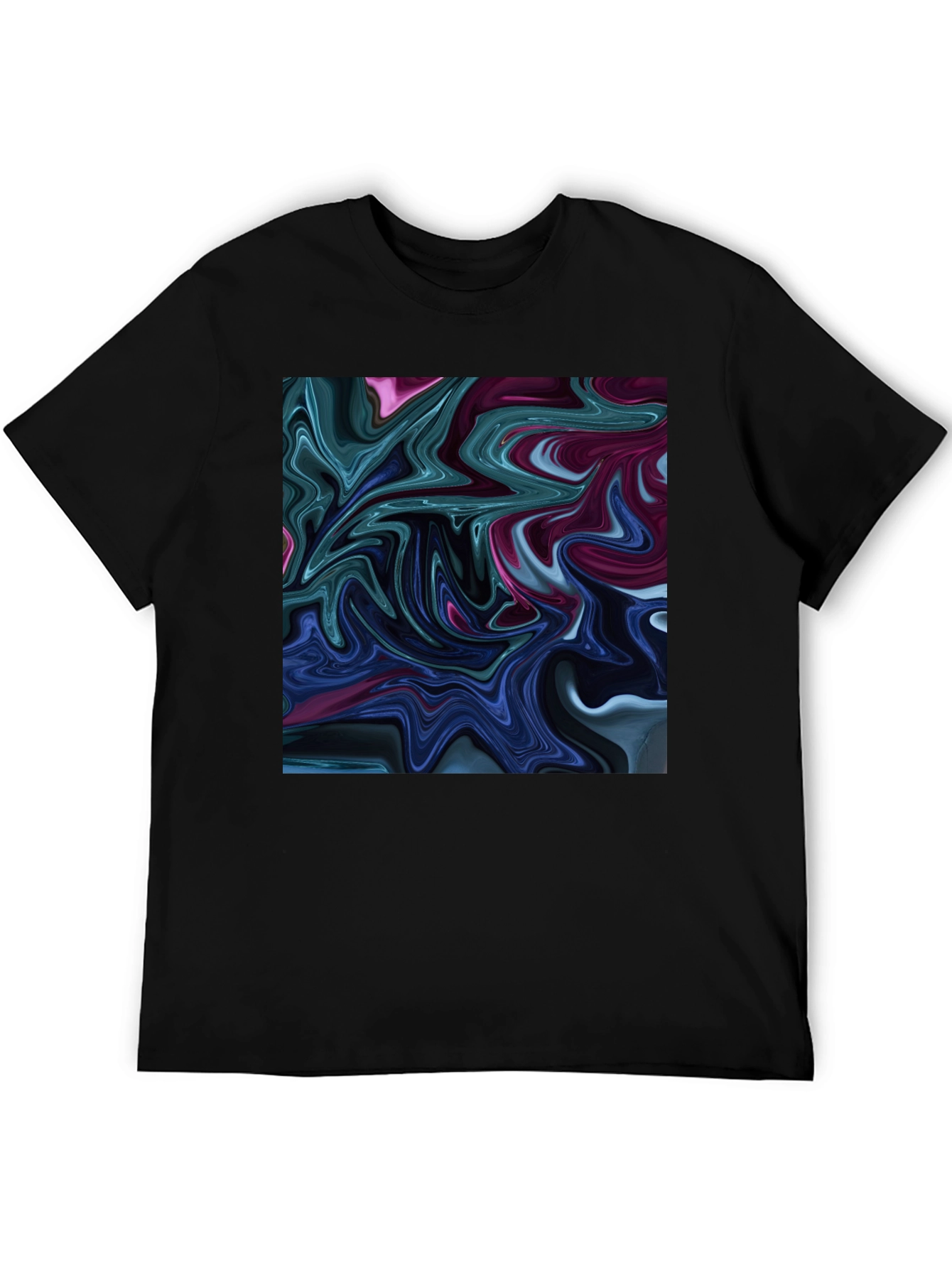 Abstract Swirl Graphic T-Shirt