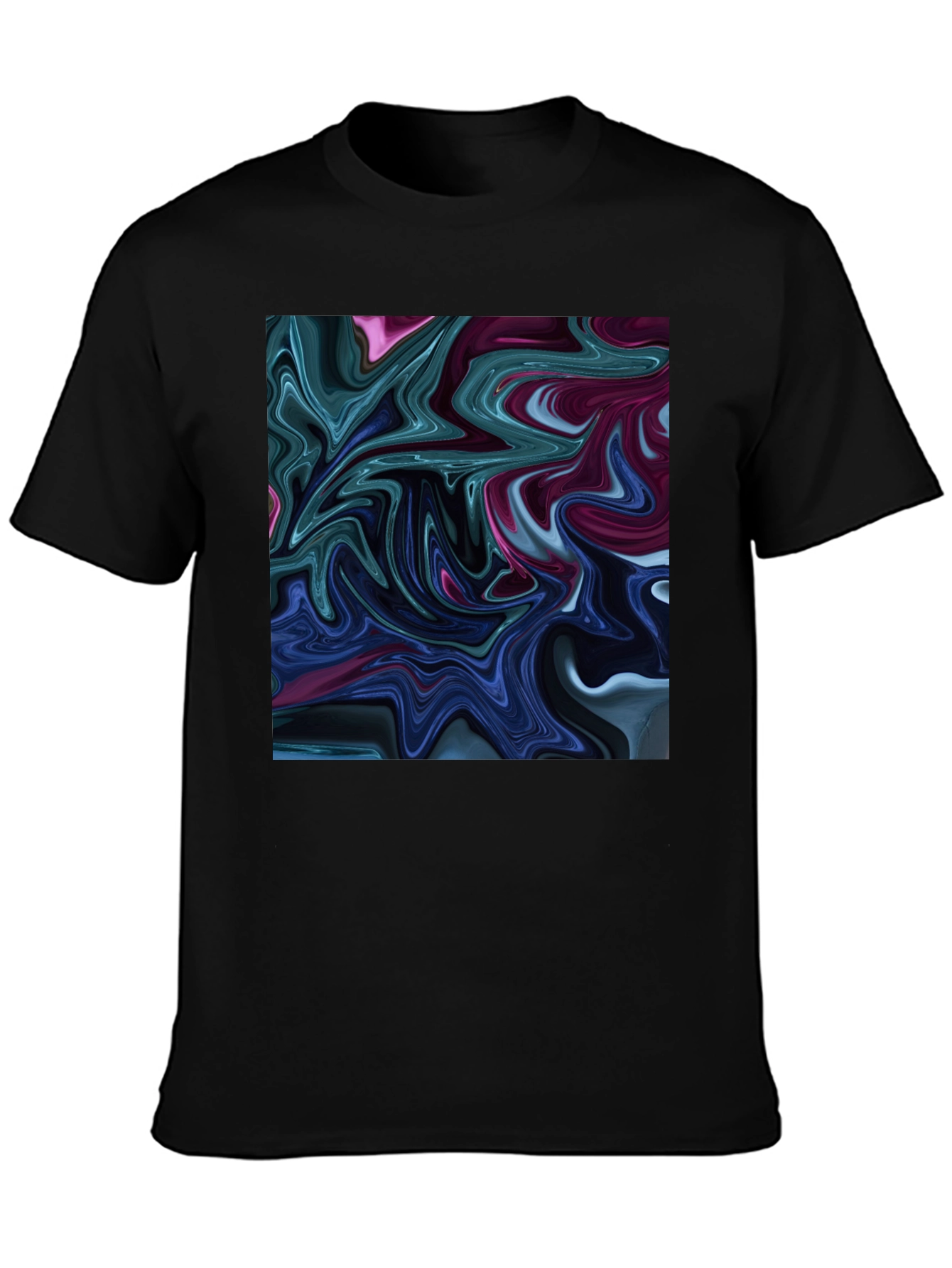 Abstract Swirl Graphic T-Shirt