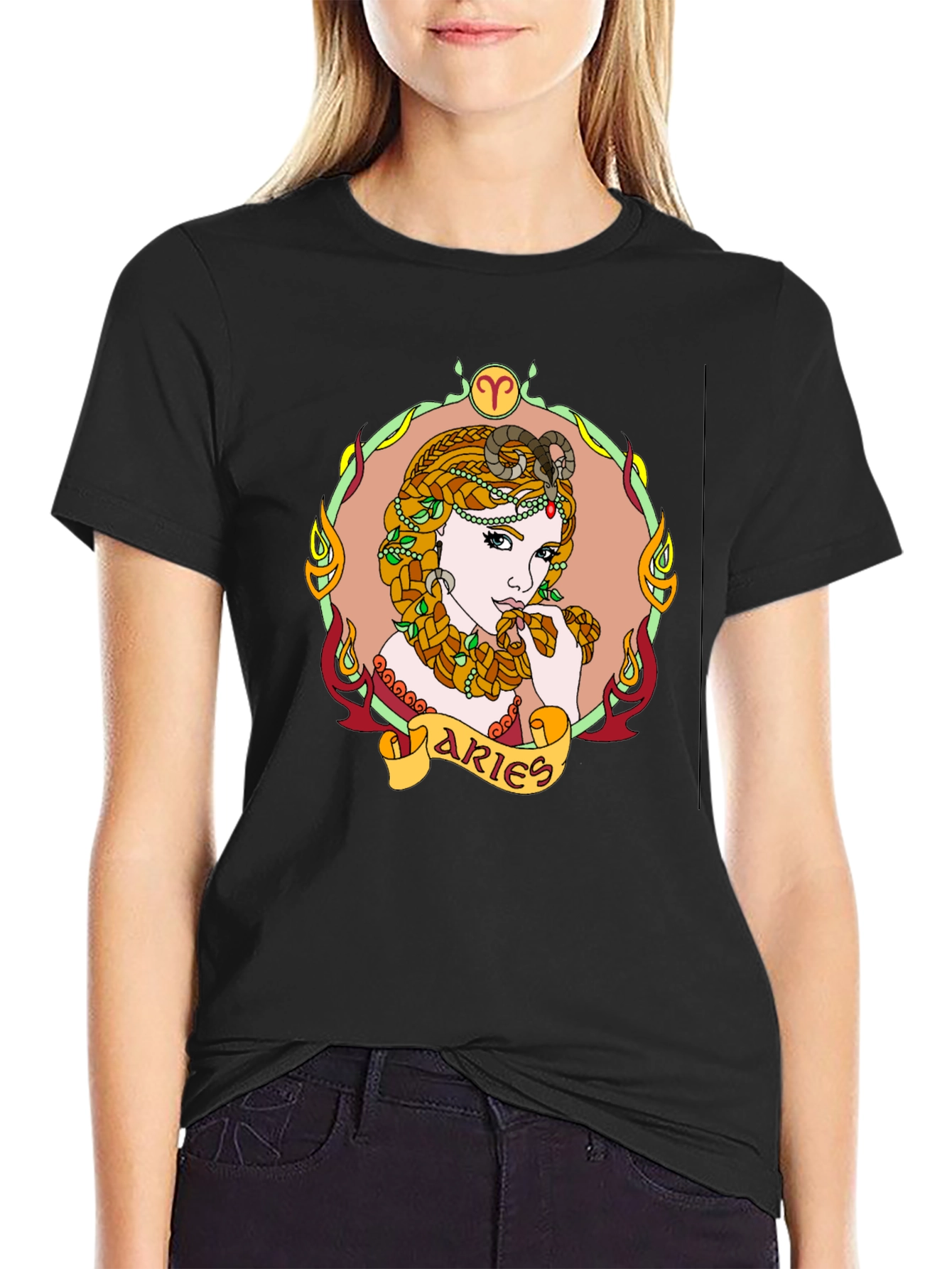 Aries Zodiac Sign Graphic Tee