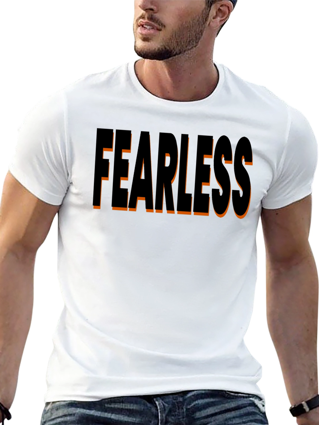 Fearless Black Graphic Tee