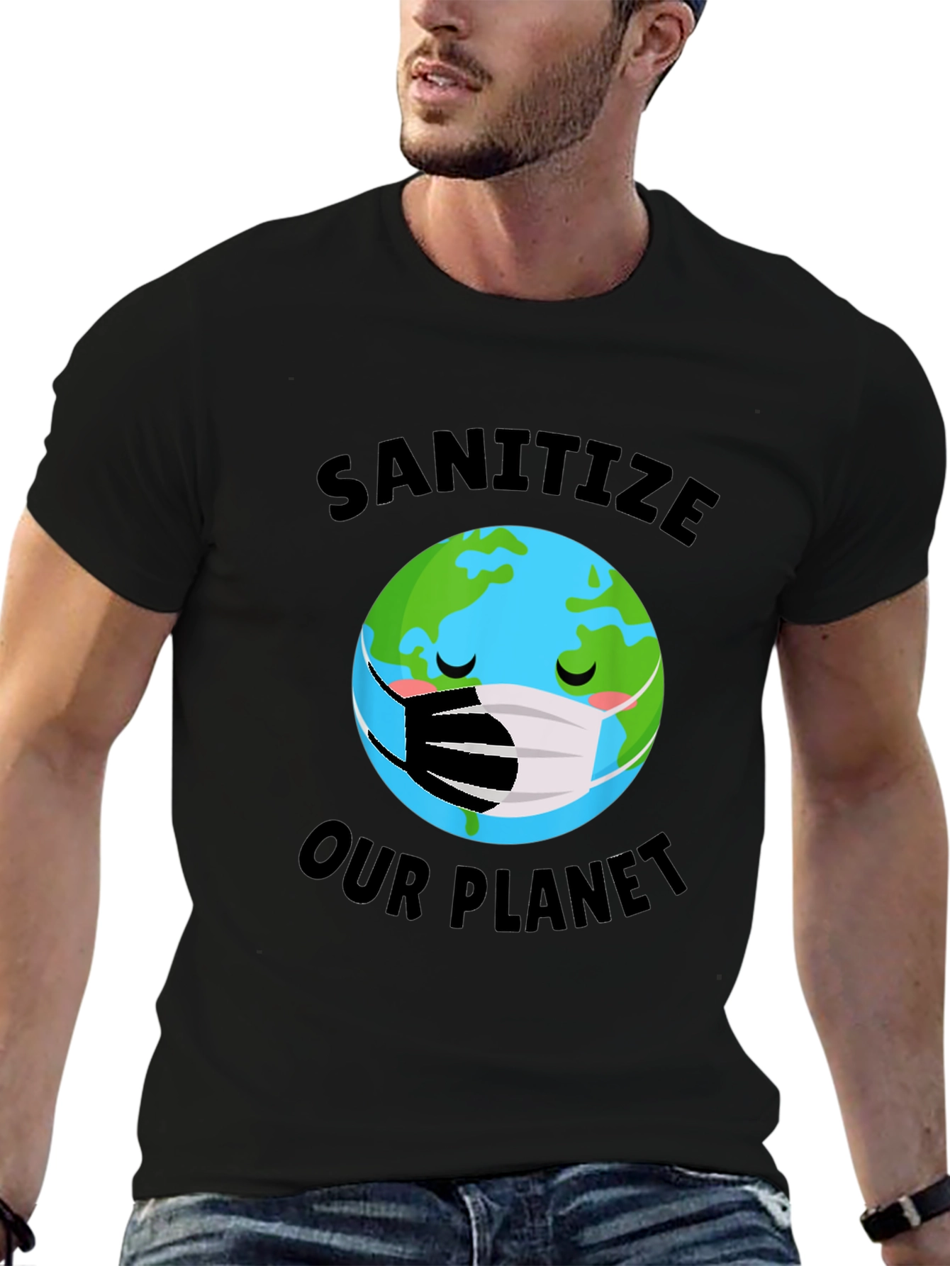 Sanitize Our Planet Graphic T-Shirt