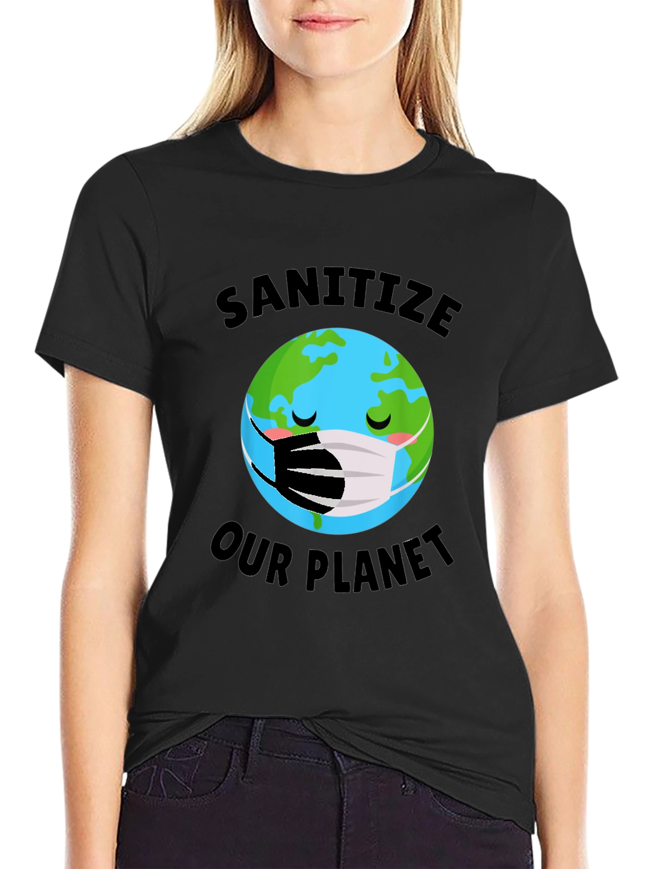Sanitize Our Planet Graphic T-Shirt